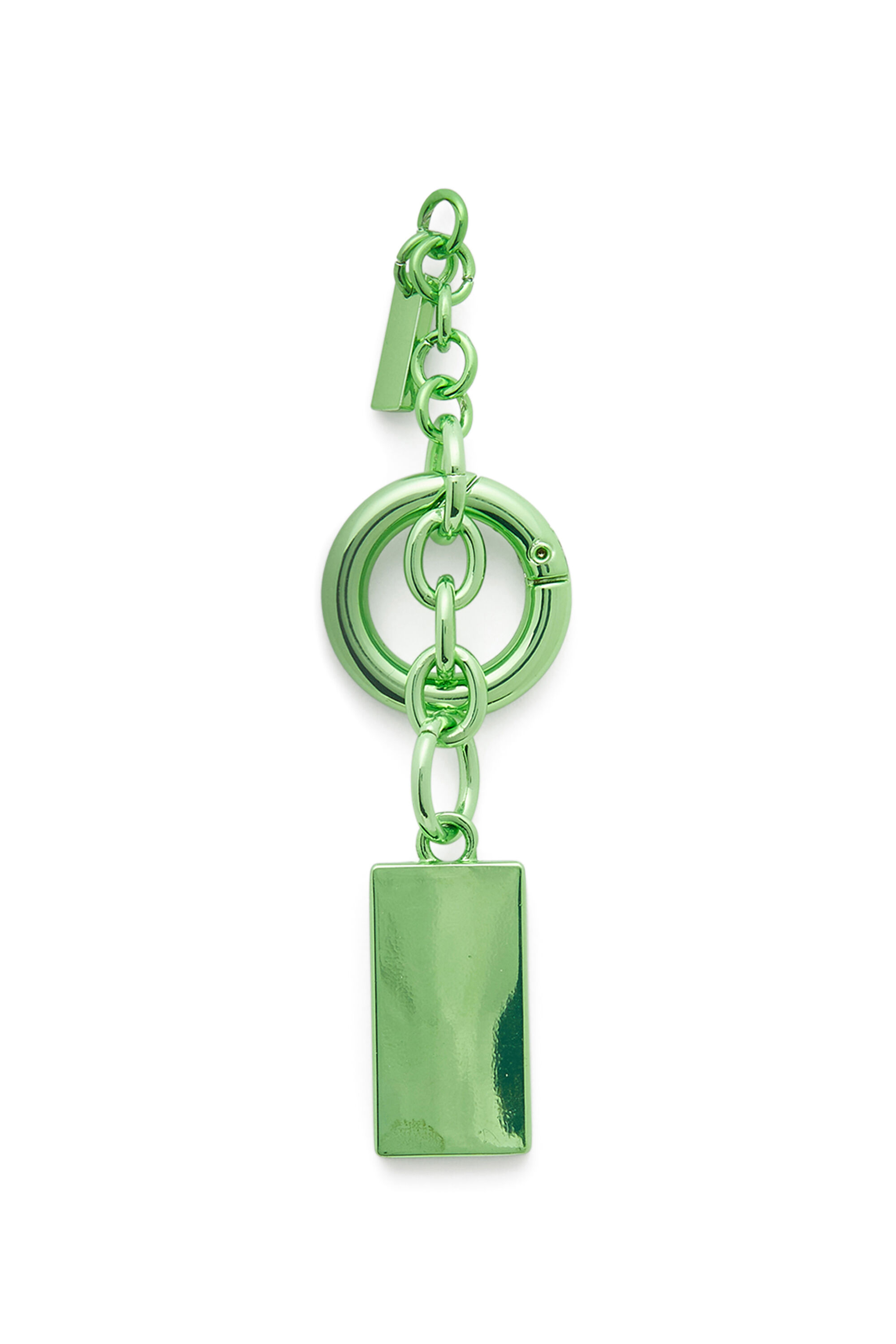 Diesel - CHARM-BISCOTTO, Damen Metallschl&uuml;sselanh&auml;nger mit logo Biscotto Charm in Gr&uuml;n - 2