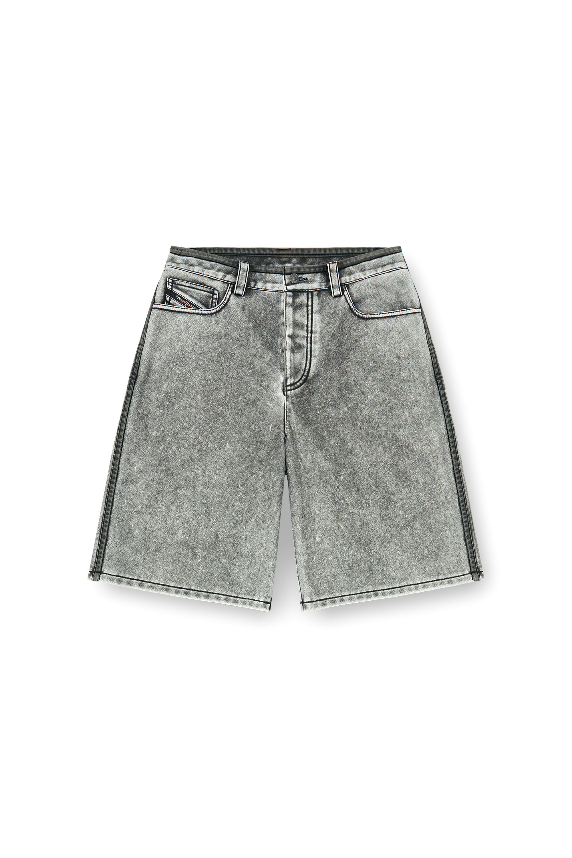 Diesel - P-ARLOR, Damen Bermudashorts aus PU in null - 2