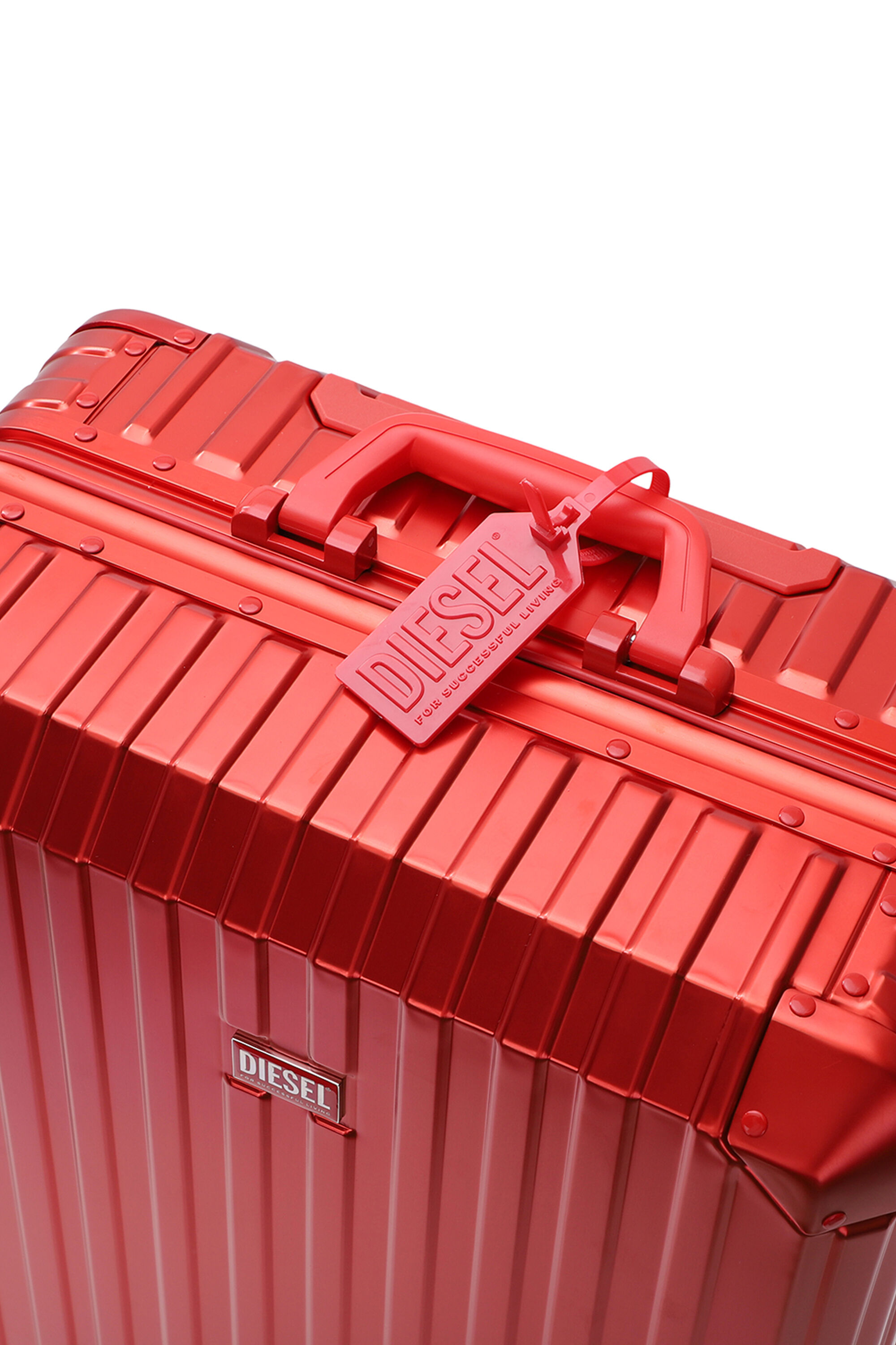 Diesel - DIESEL ALUMINUM TROLLEY- DSL002, Valise en aluminium taille M Mixte in Rouge - 6