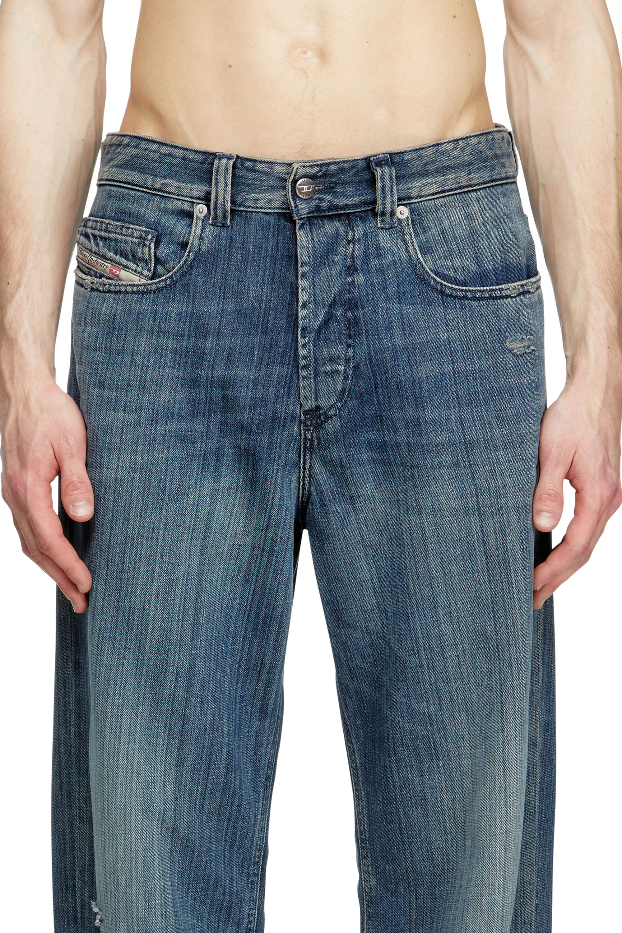 Diesel - Relaxed Jeans 2001 D-Macro 09M09 Homme, Bleu Foncé - Image 5