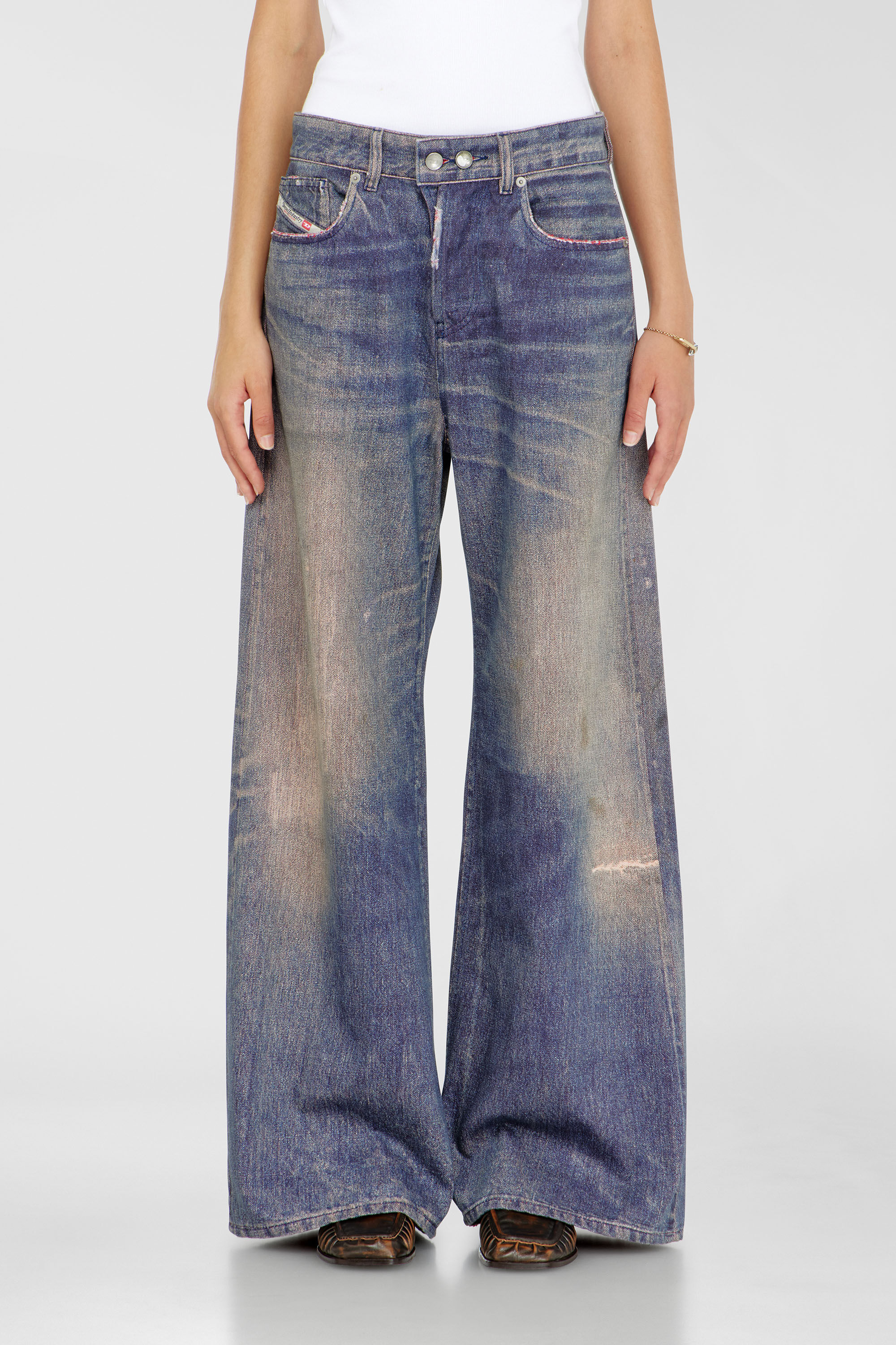 Diesel - Damen Relaxed Jeans 1996 D-Sire 09P95, Dunkelblau - 4
