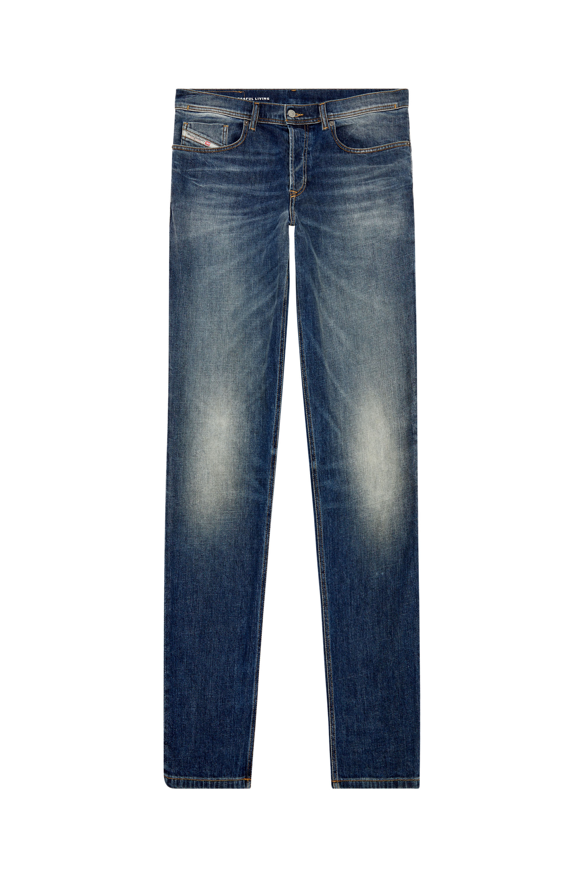 Diesel - Tapered Jeans 2023 D-Finitive 09H43, Bleu Foncé - Image 2