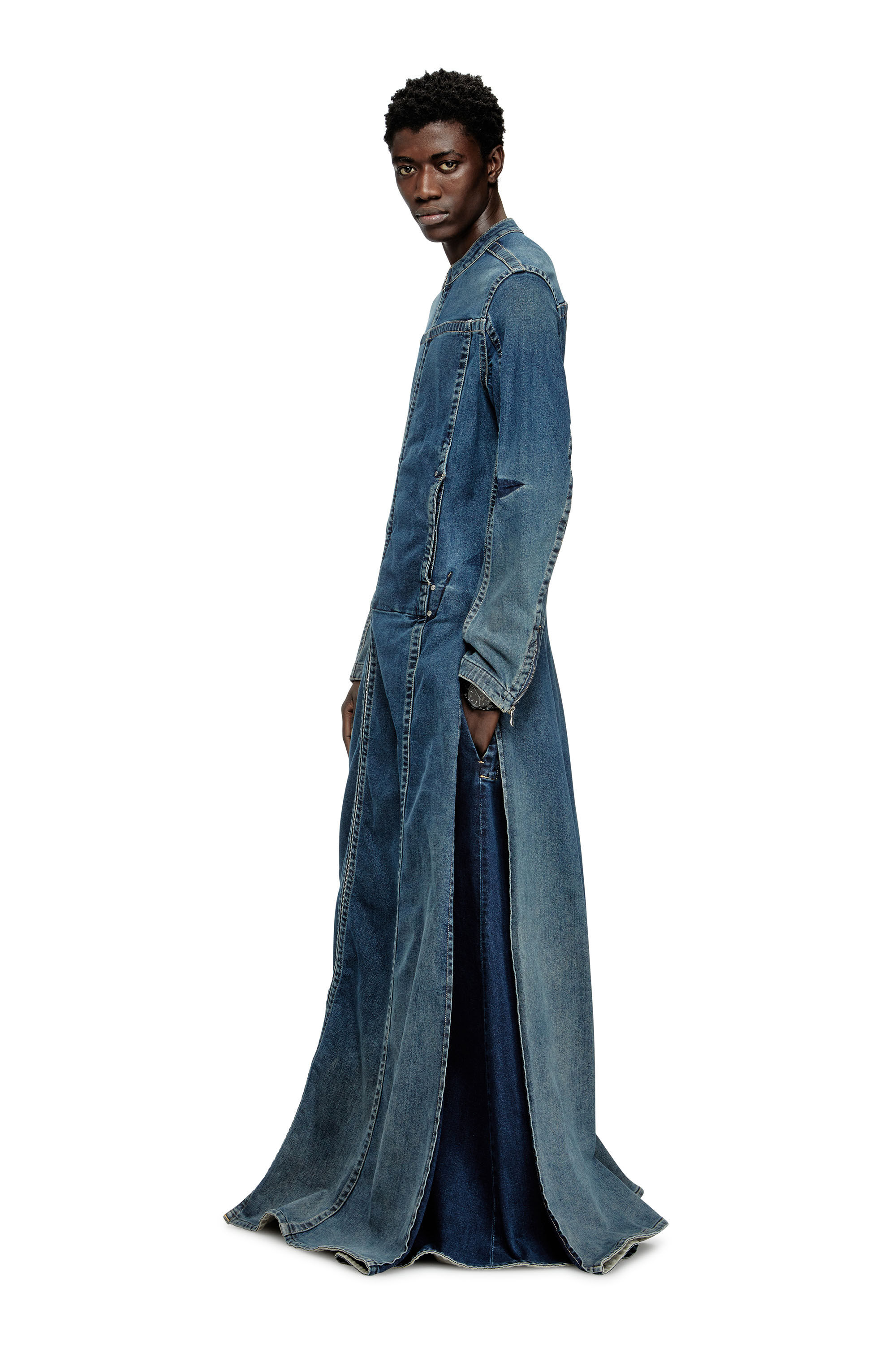 Diesel - D-JORGE-RE-FSG, Cappotto in denim Rehab Uomo in Blu - 3