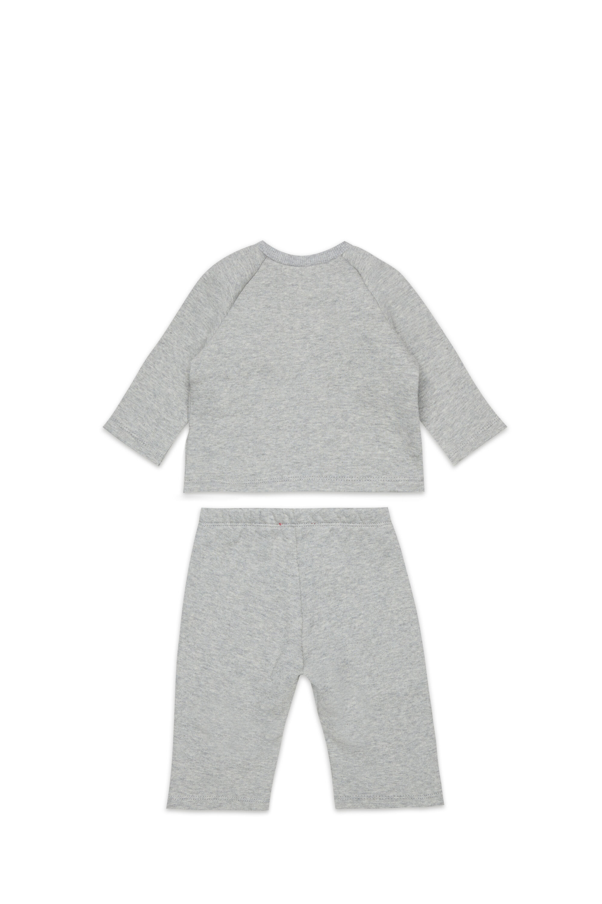 Diesel - SLUPY-SET-NB, Ensemble pour nouveau-n&eacute; avec imprim&eacute; logo Mixte in Gris - 2