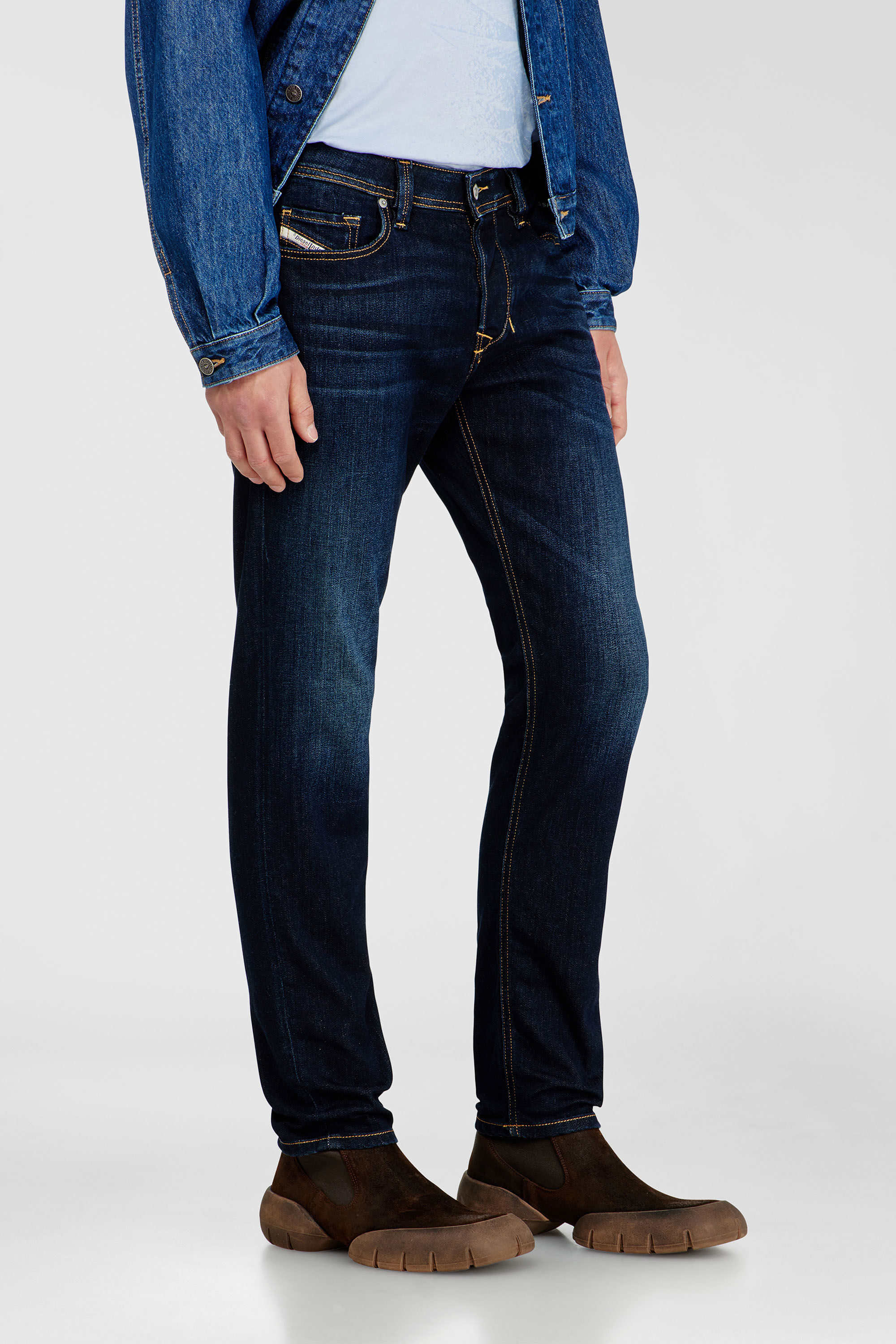 Diesel - Regular Jeans 1986 Larkee-Beex 09Q15 Homme, Bleu Fonc&eacute; - Image 7