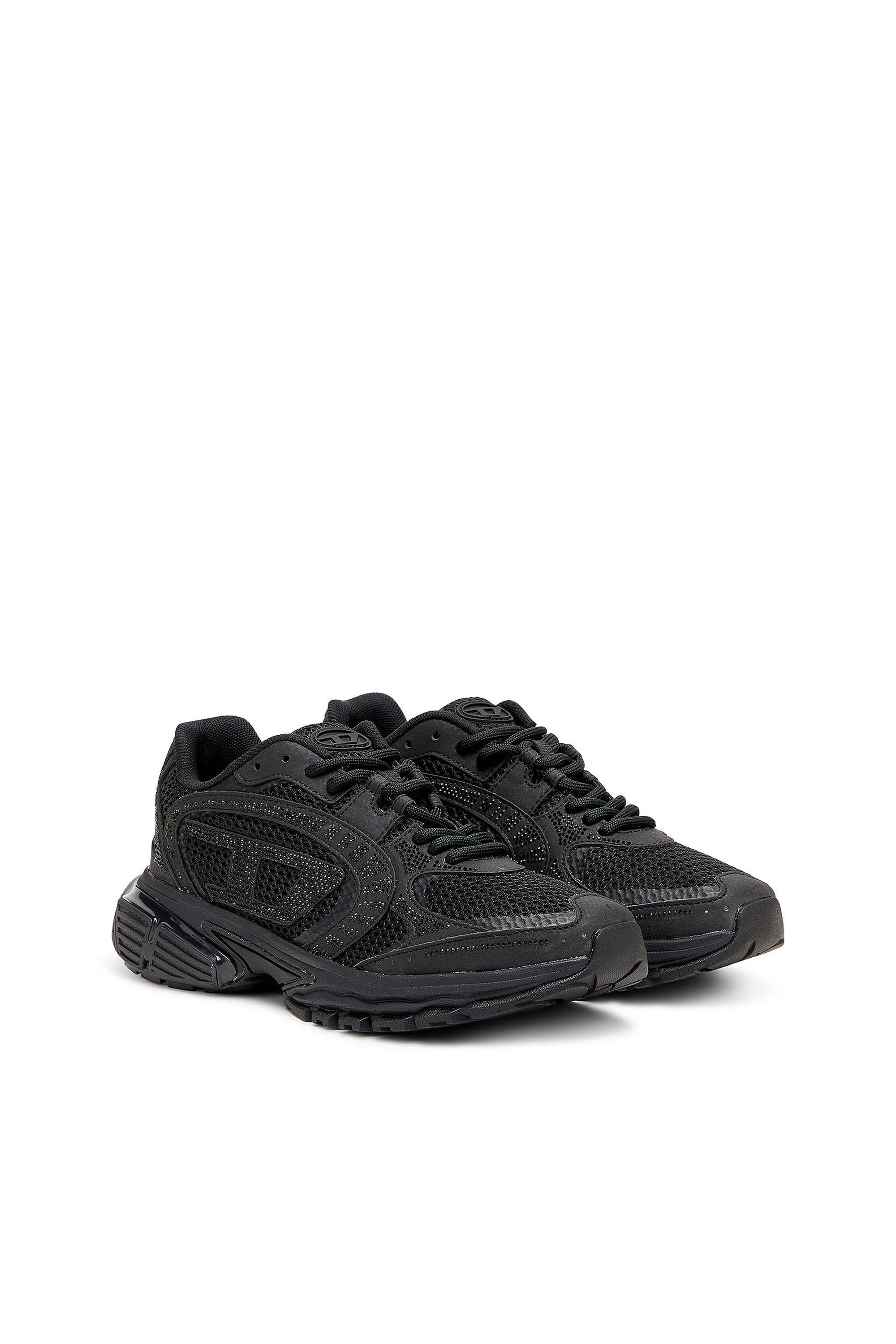Diesel - S-PRO-V-DENSE LOW W, S-Pro-V-Dense - Sneakers in mesh con cristalli Donna in Nero - 2