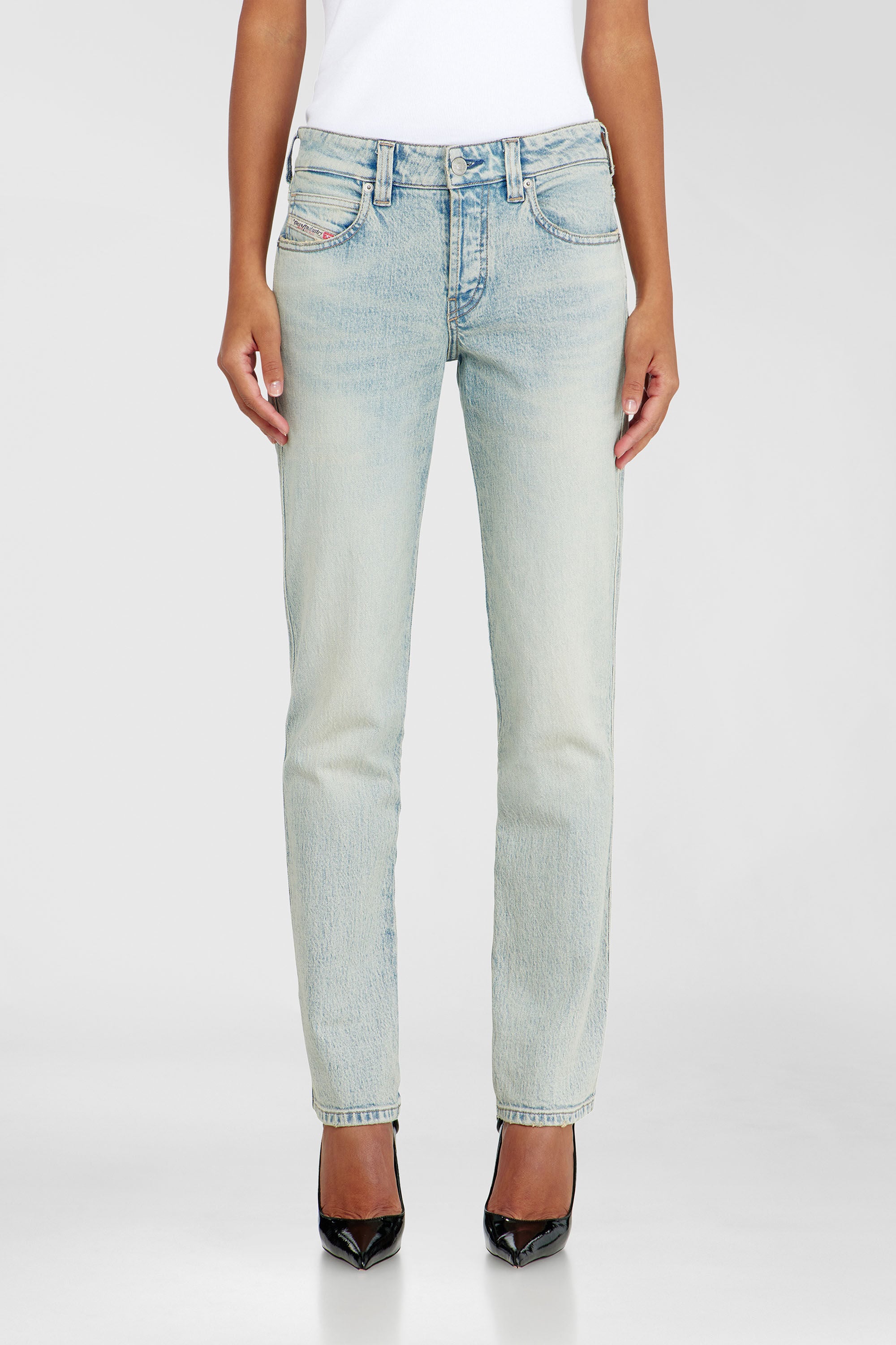 Diesel - Slim Jeans 1992 D-Jiann 0KBBK Femme, Bleu Clair - Image 4
