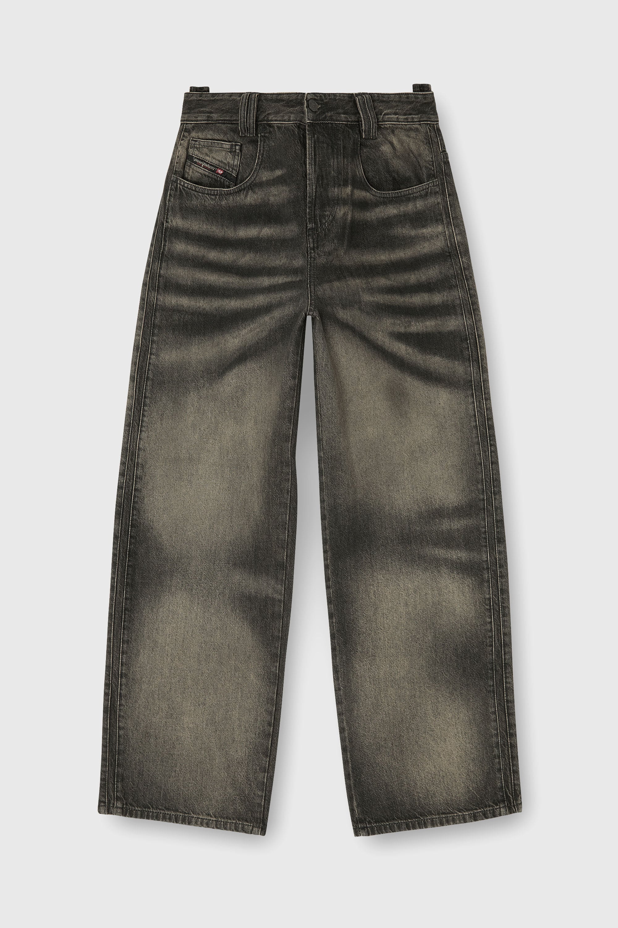 Diesel - Unisex Relaxed Jeans 1982 D-Hakou 09R33, Schwarz/Dunkelgrau - 8