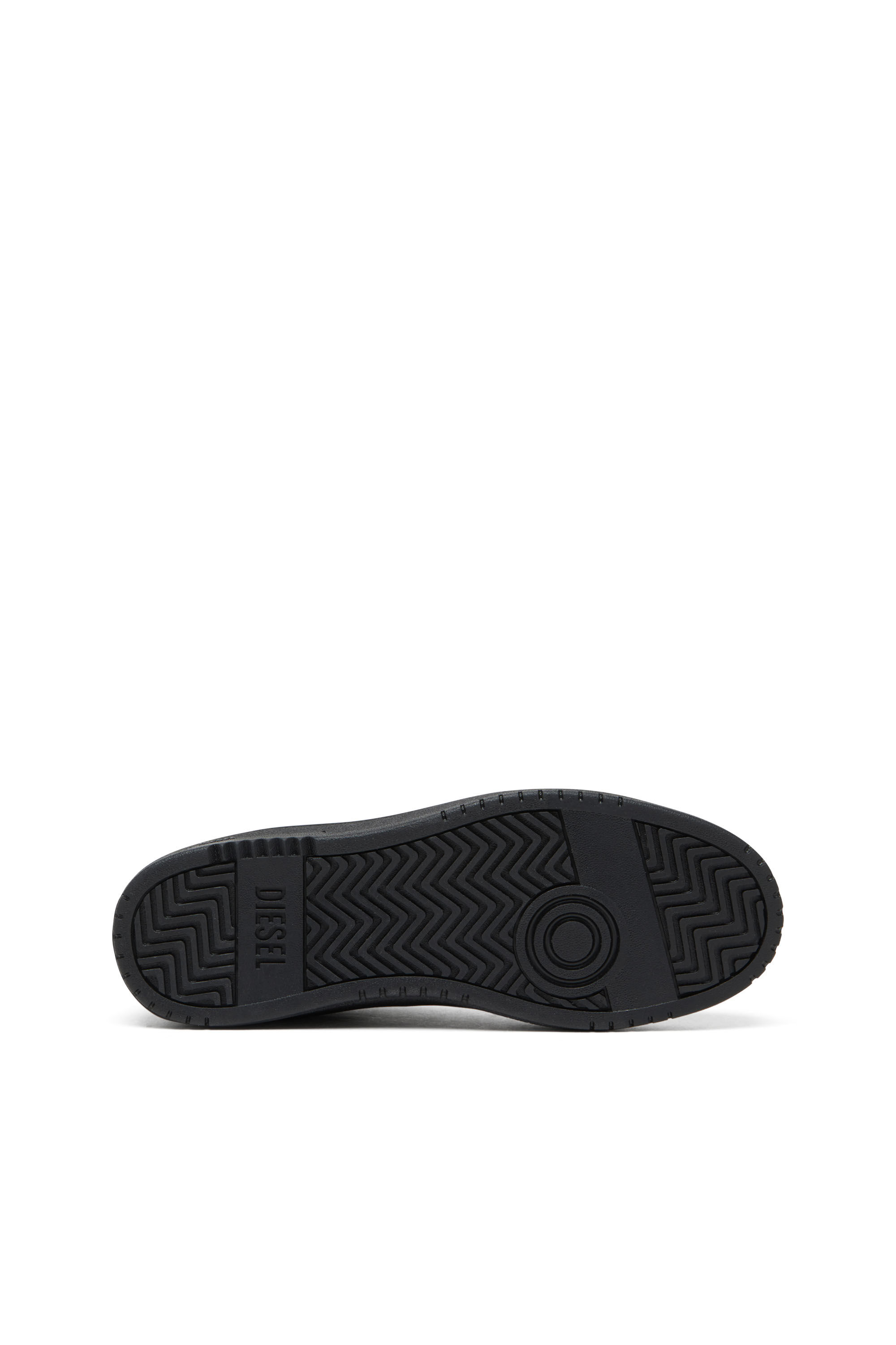 Diesel - S-OVAL SKATE LOW, Herren S-Oval Skate-Sneakers aus Leder mit Einsatz aus Stoff in Schwarz - 5