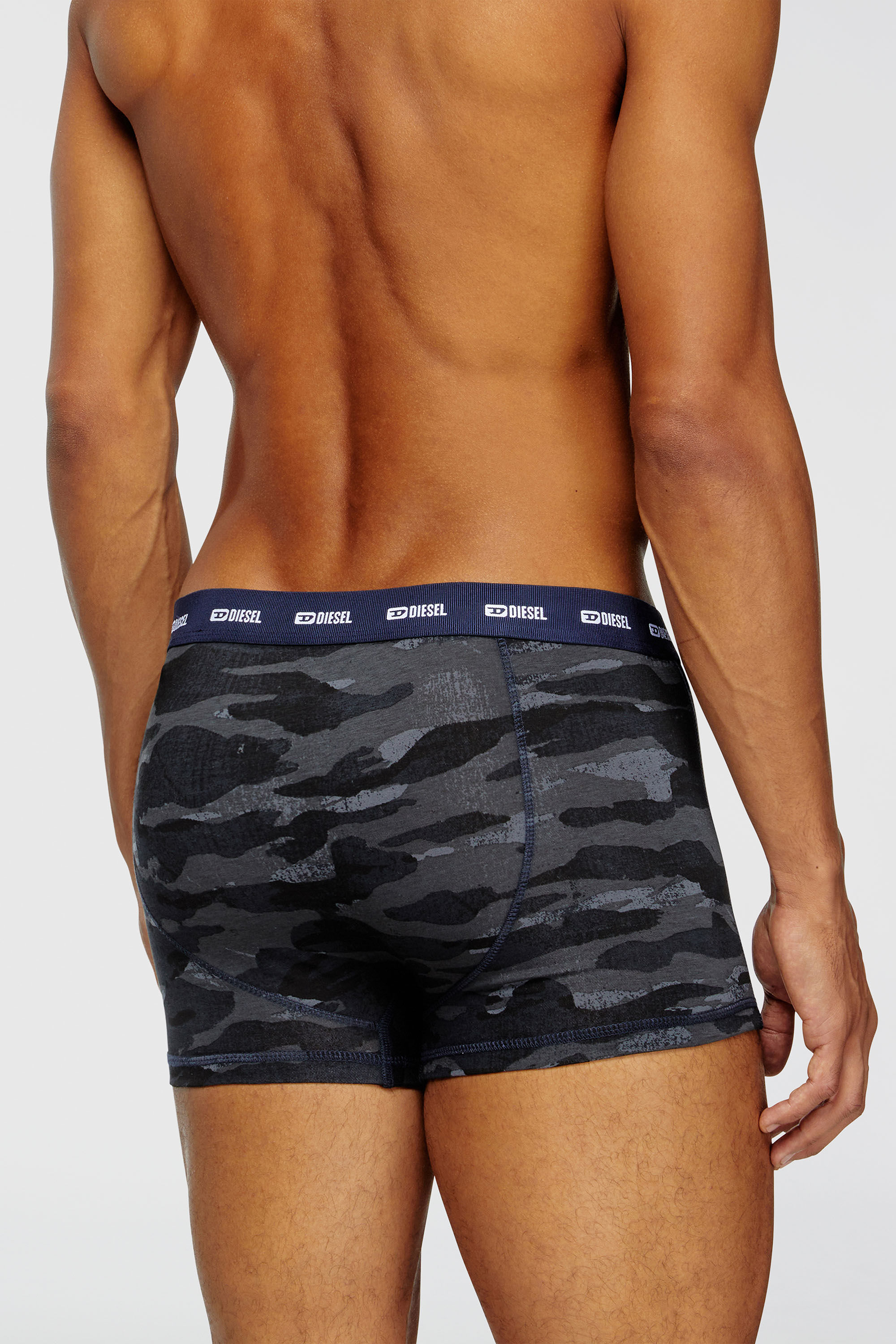 Diesel - DAMIEN-UTLT-3PACK, Set da tre boxer a tinta unita e camouflage Uomo in Multicolor - 4