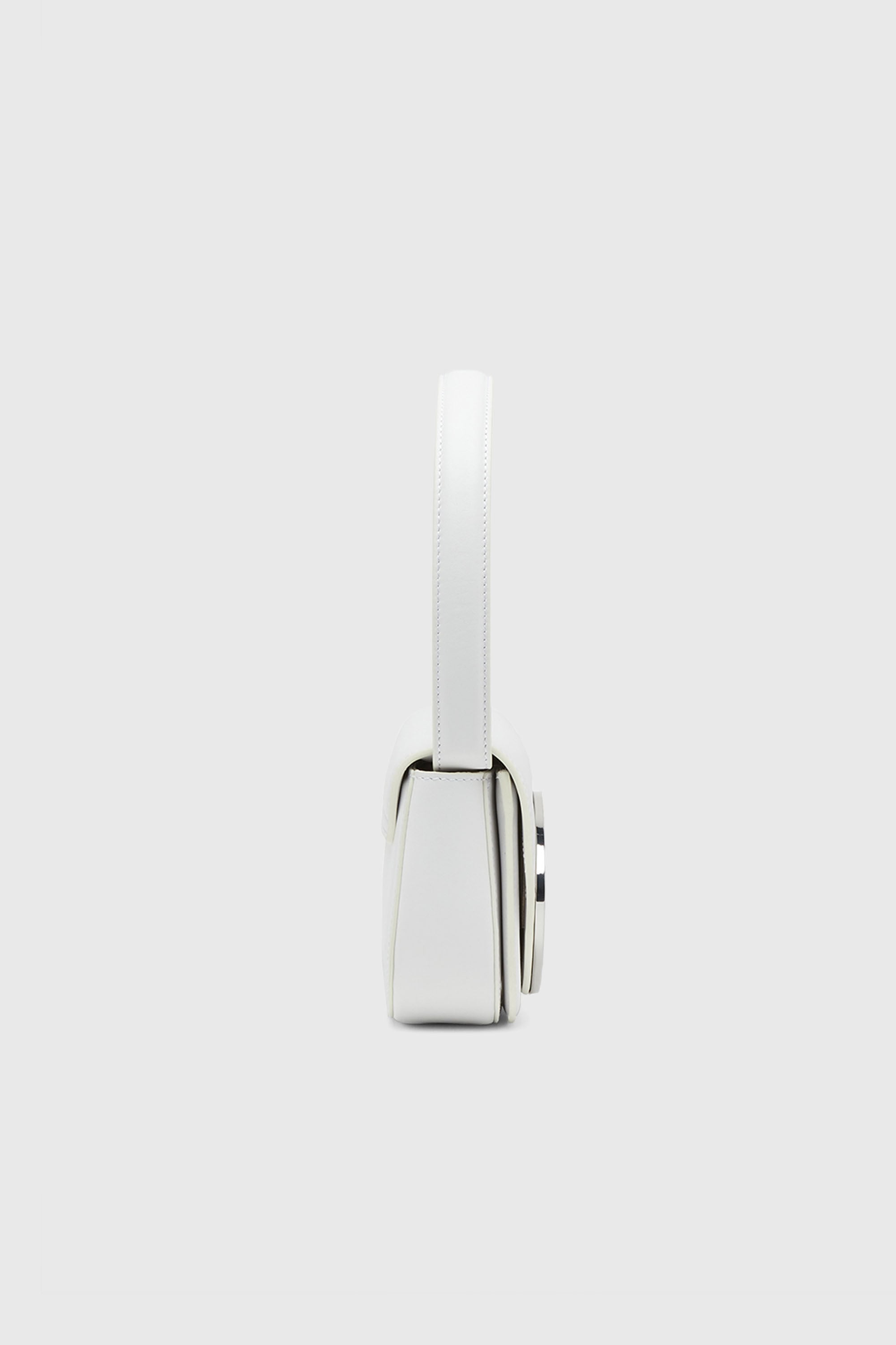 Diesel - 1DR, 1DR-Sac iconique &agrave; bandouli&egrave;re en cuir nappa Femme in Blanc - 5