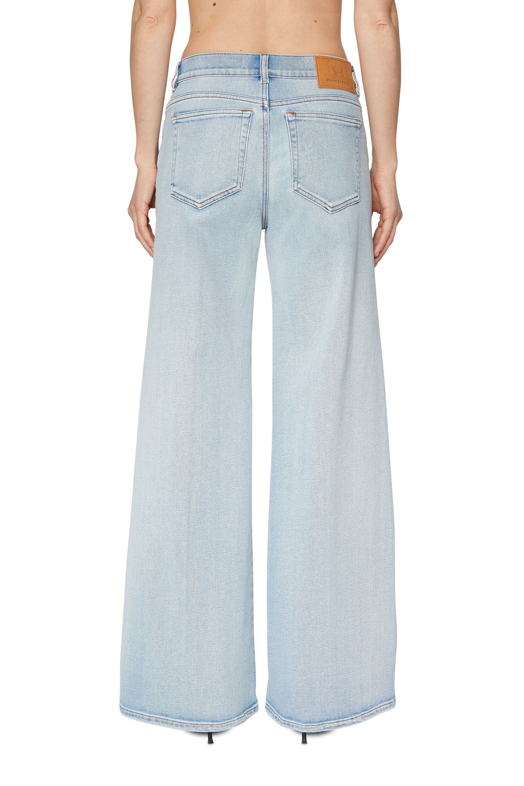 Diesel - 1978 09C08 Bootcut and Flare Jeans, Blu Chiaro - Image 3