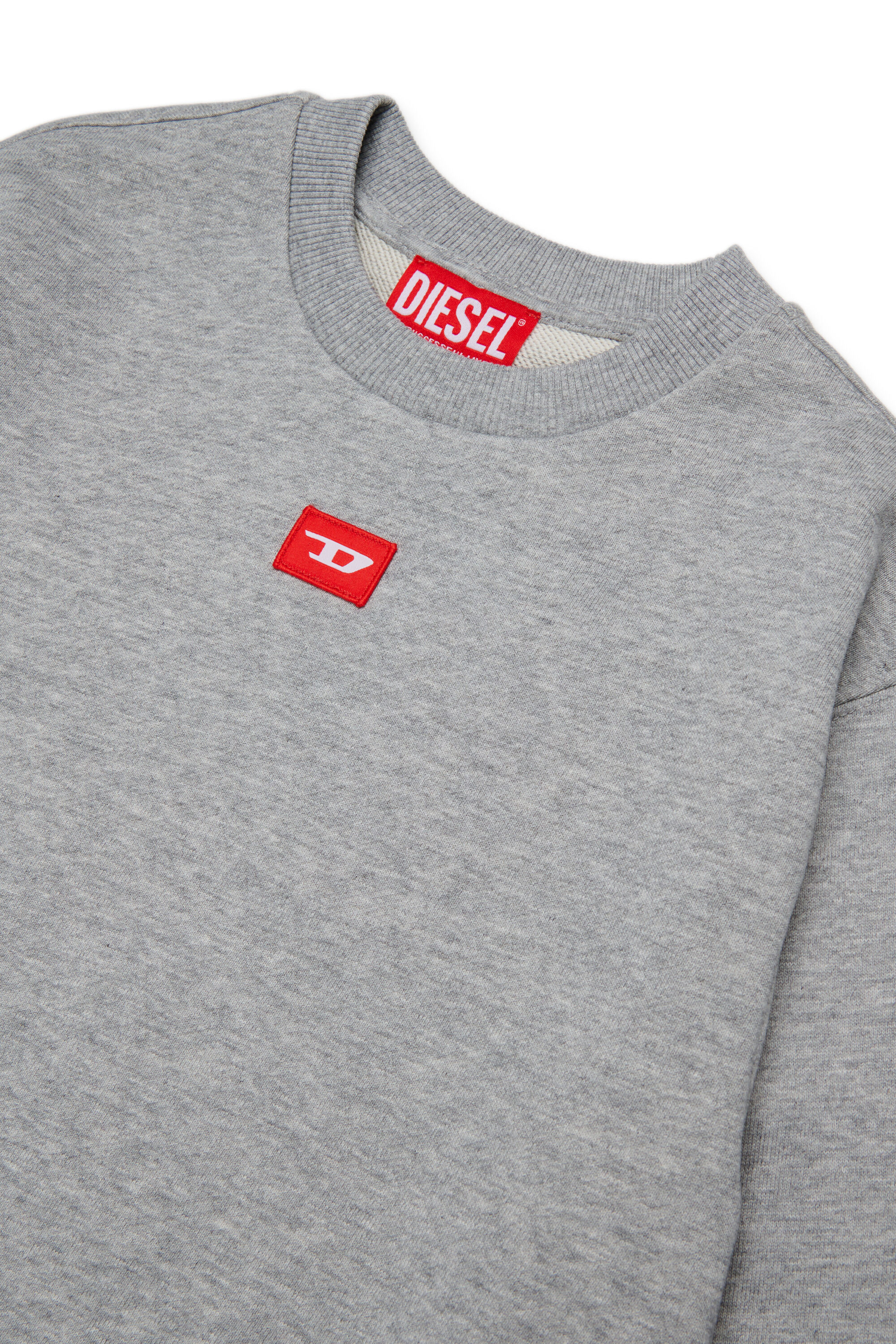 Diesel - SXGIN OVER, Sweat-shirt avec petit &eacute;cusson logo Mixte in Gris - 3