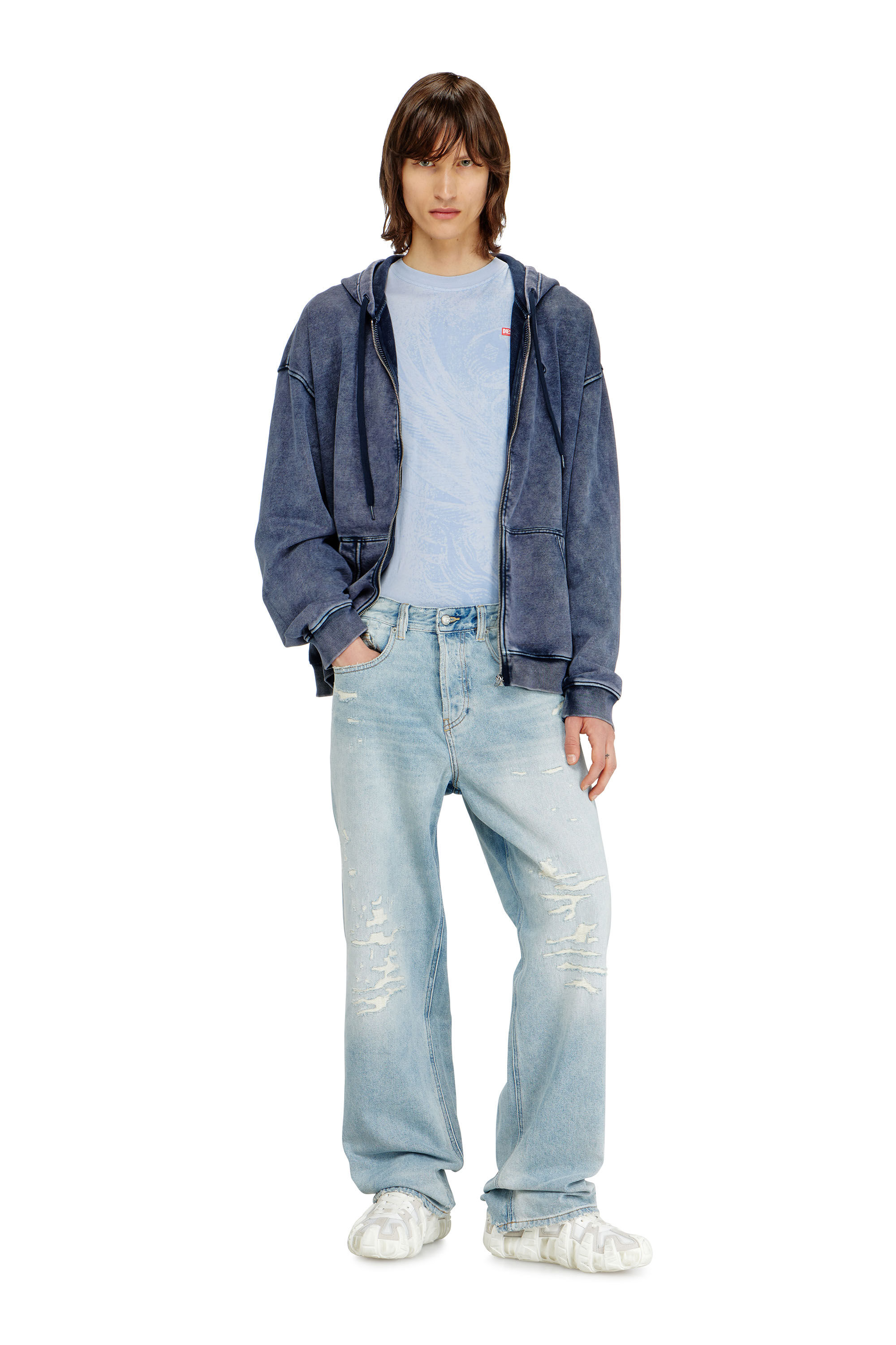 Diesel - Herren Relaxed Jeans 2001 D-Macro 09M53, Hellblau - 1