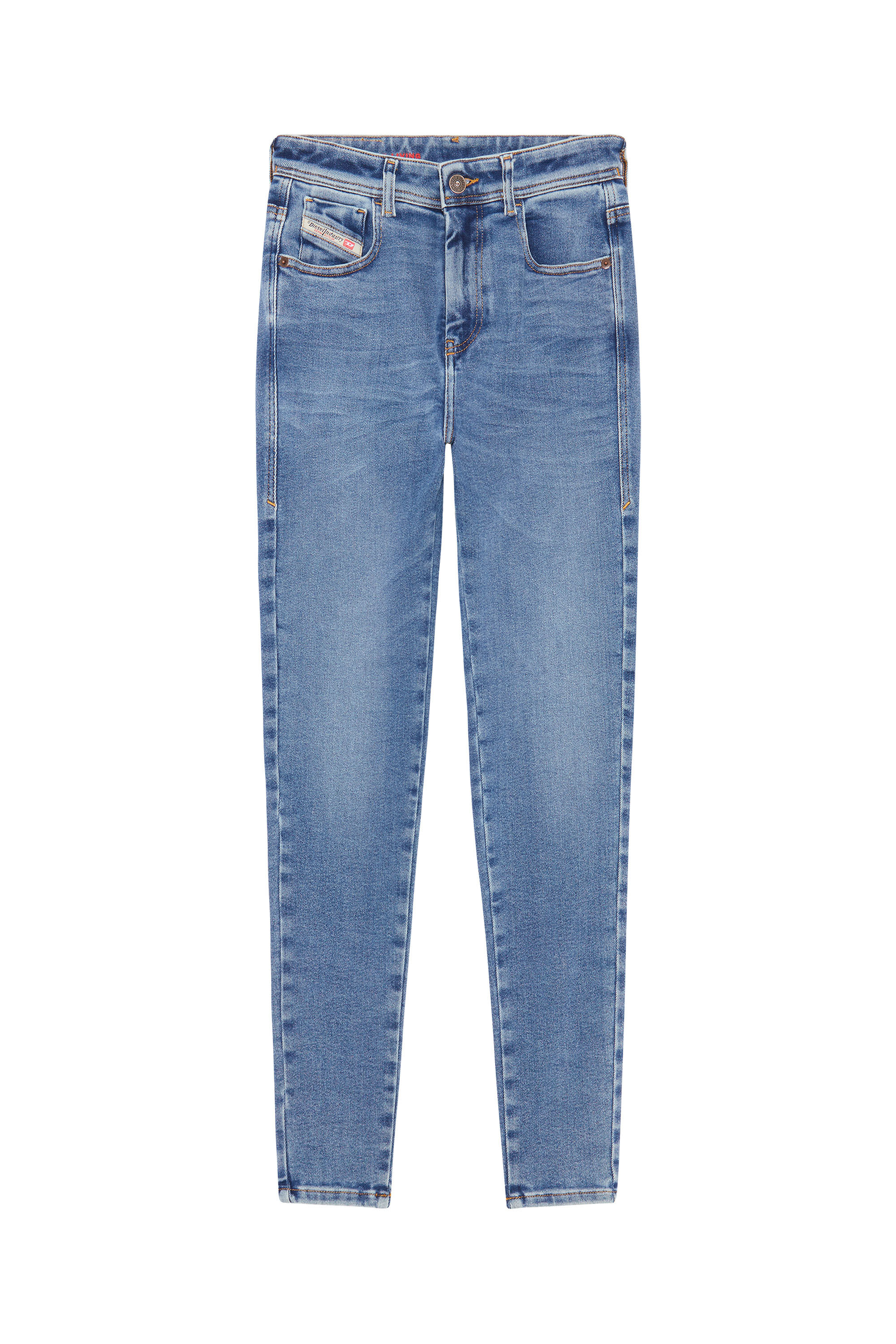 Diesel - Super skinny Jeans 1984 Slandy-High 09D62, Bleu moyen - Image 1