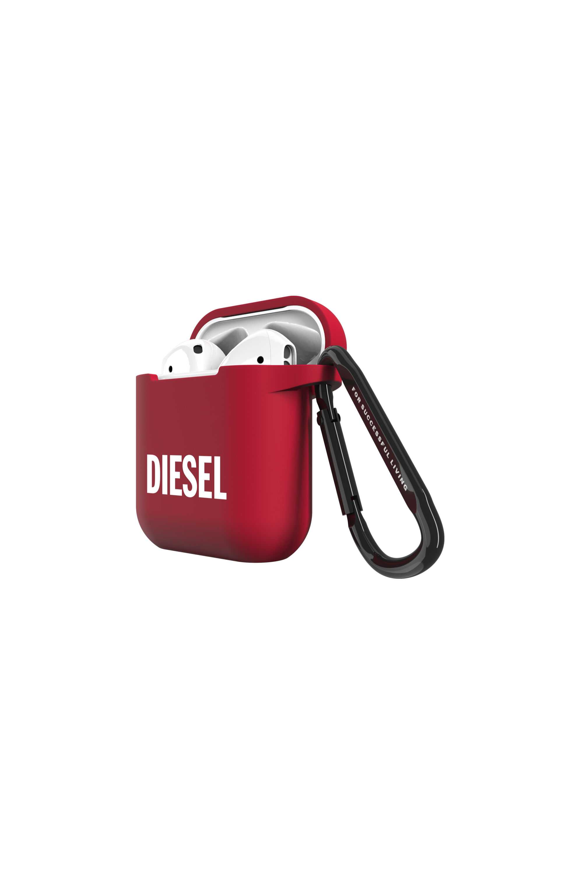 Diesel - 45832 AIRPOD CASE, Unisex Silikon AirPods Case in Rot - 3