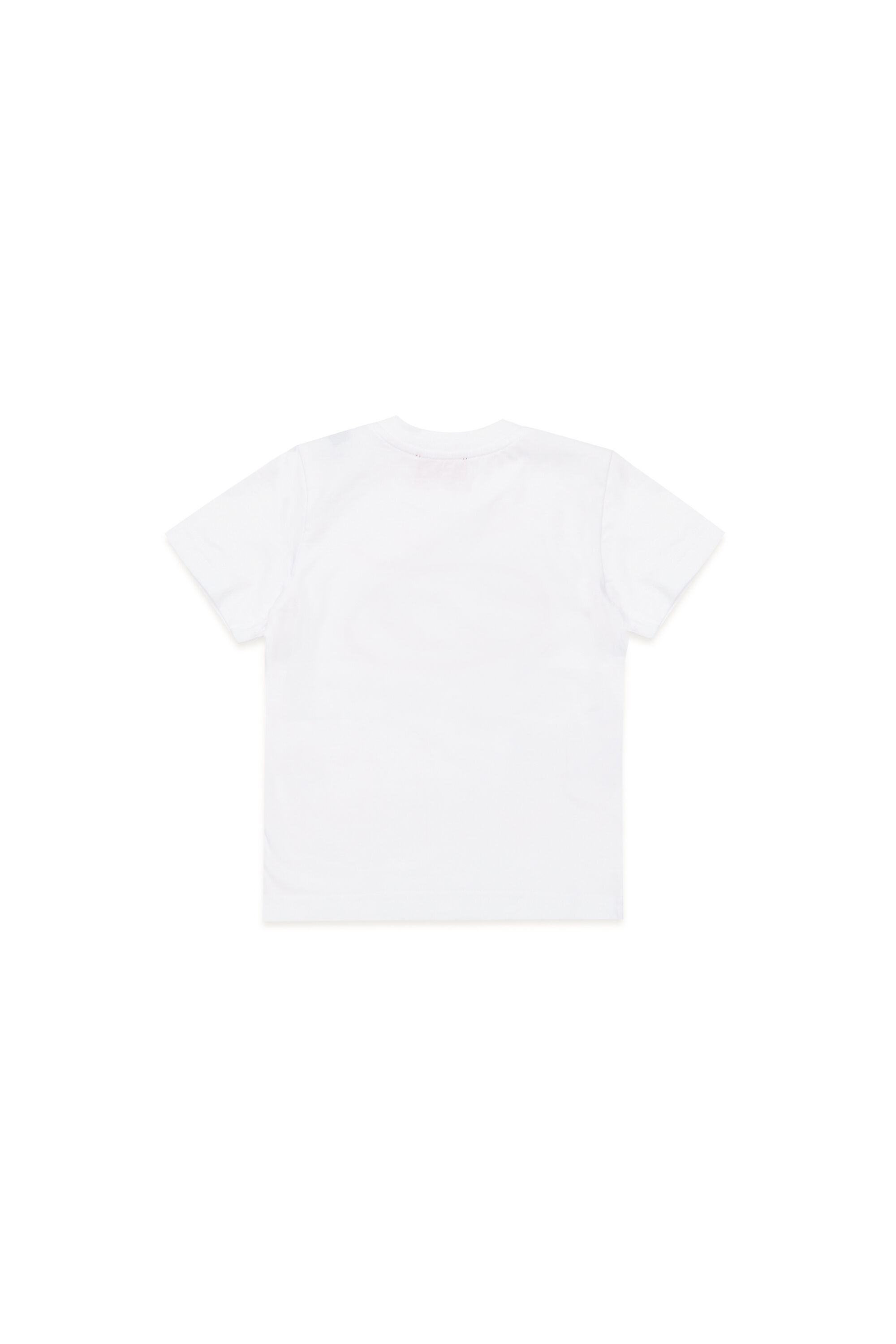 Diesel - TCERB, Unisex T-shirt con logo Oval D in Bianco - Image 2