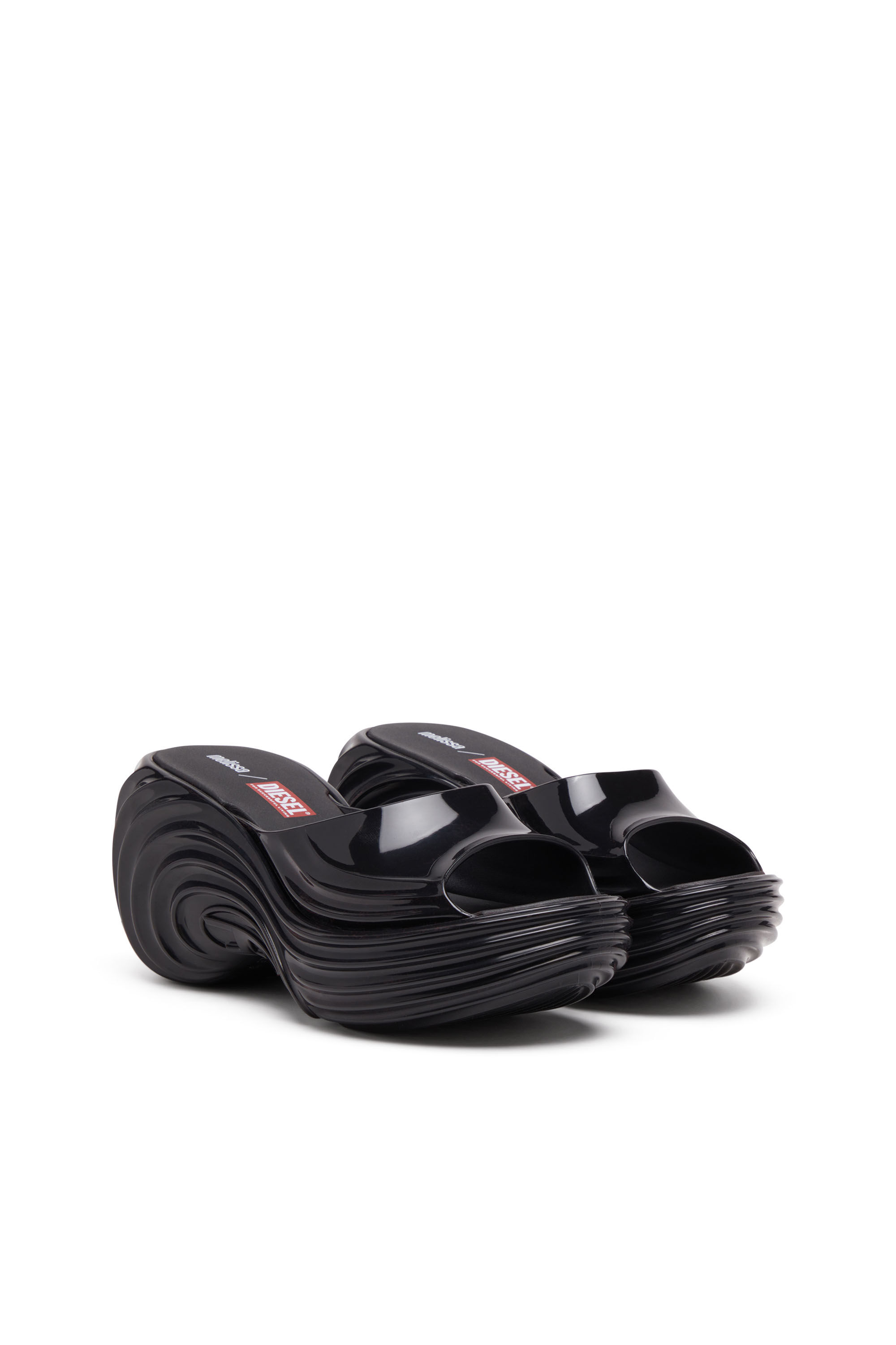 Diesel - MELISSA QUANTUM PLATFORM, Damen Plateau-Pantolette aus Melflex® in Schwarz - 2