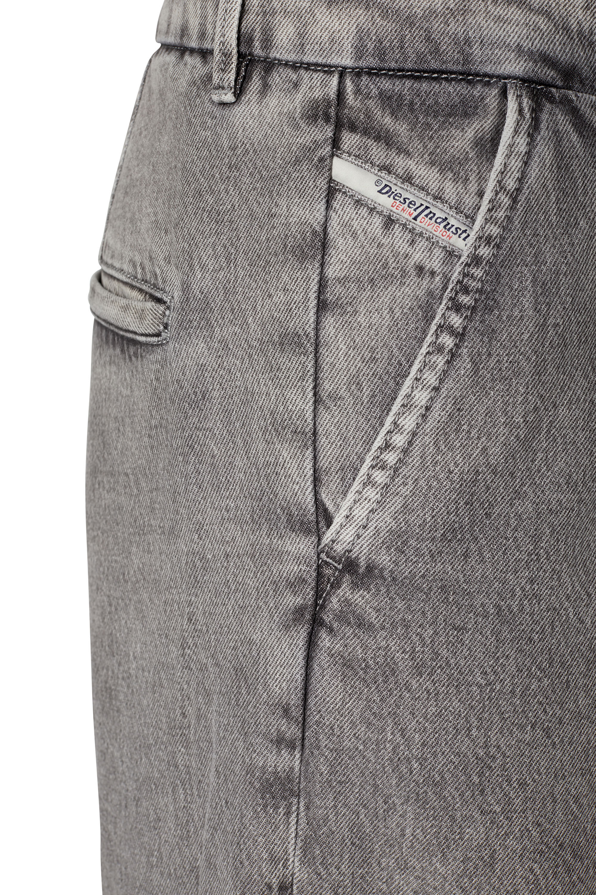 Diesel - D-Chino-Work 0IEAA Straight Jeans, Grigio Chiaro - Image 6