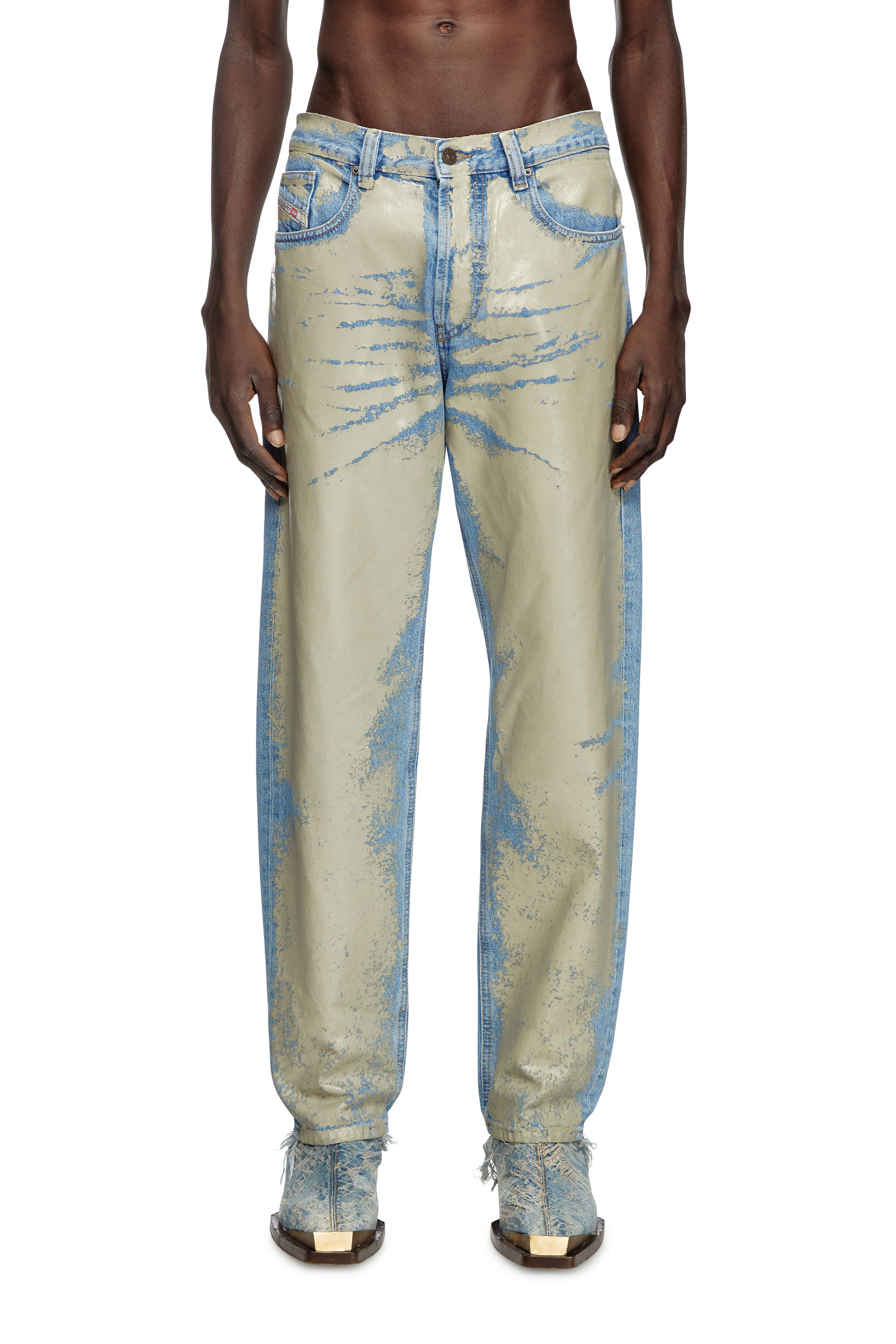 Diesel - Herren Straight Jeans 2010 D-Macs 007AL, Hellbraun - Image 3