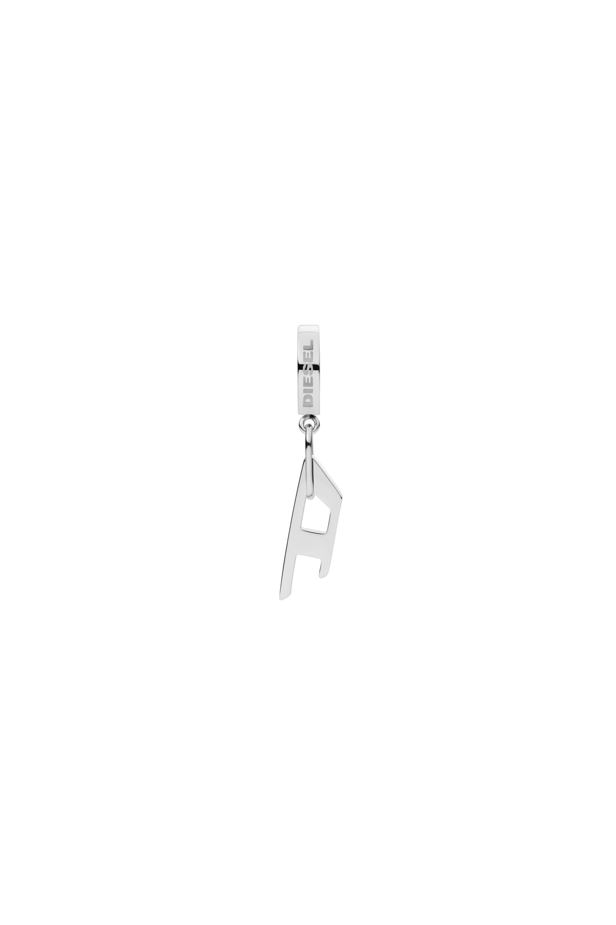 Diesel - DX1336, Orecchino a cerchio in acciaio Unisex in Argento - 2