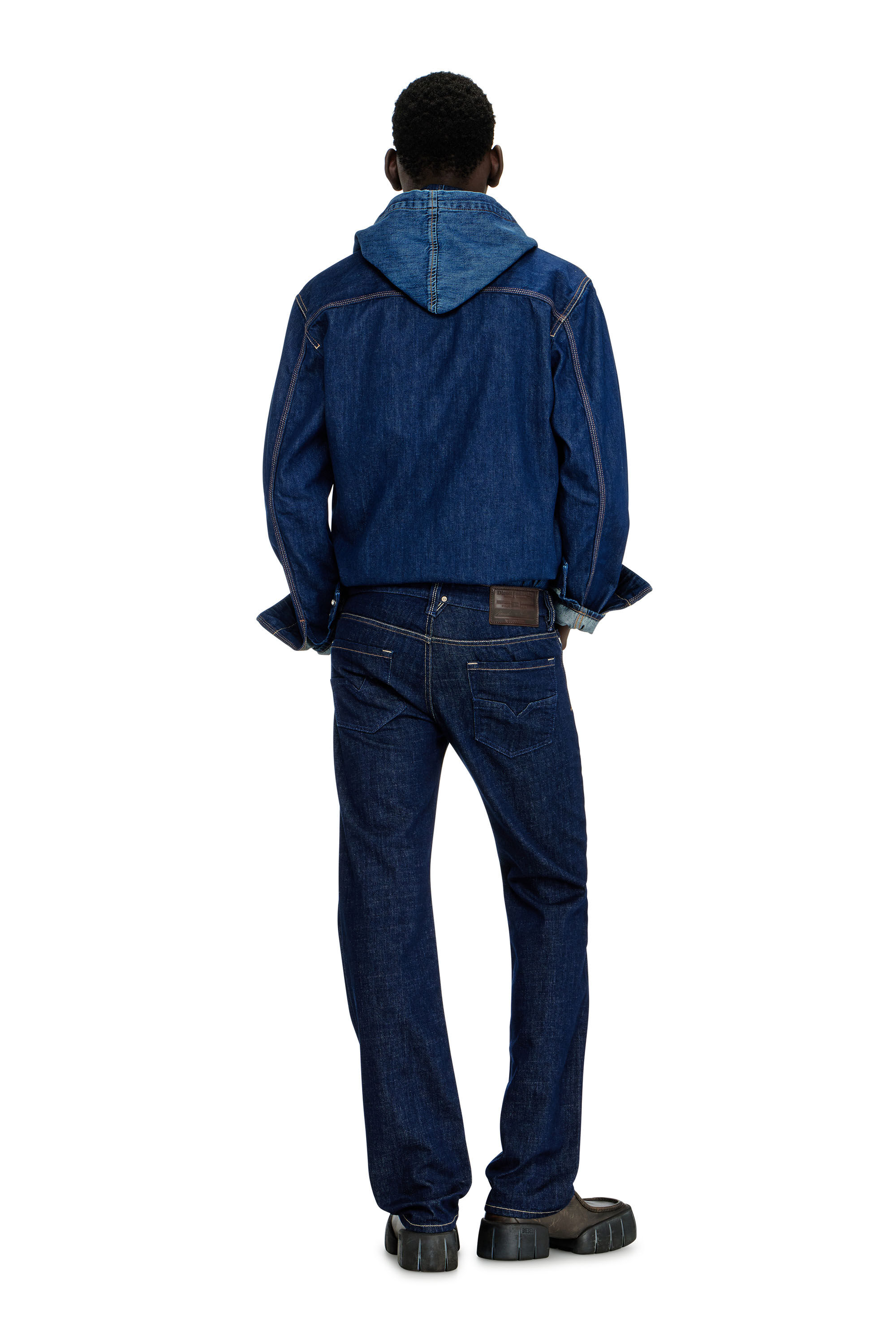Diesel - Regular Jeans 1985 Larkee 007EQ Homme, Bleu Fonc&eacute; - Image 3