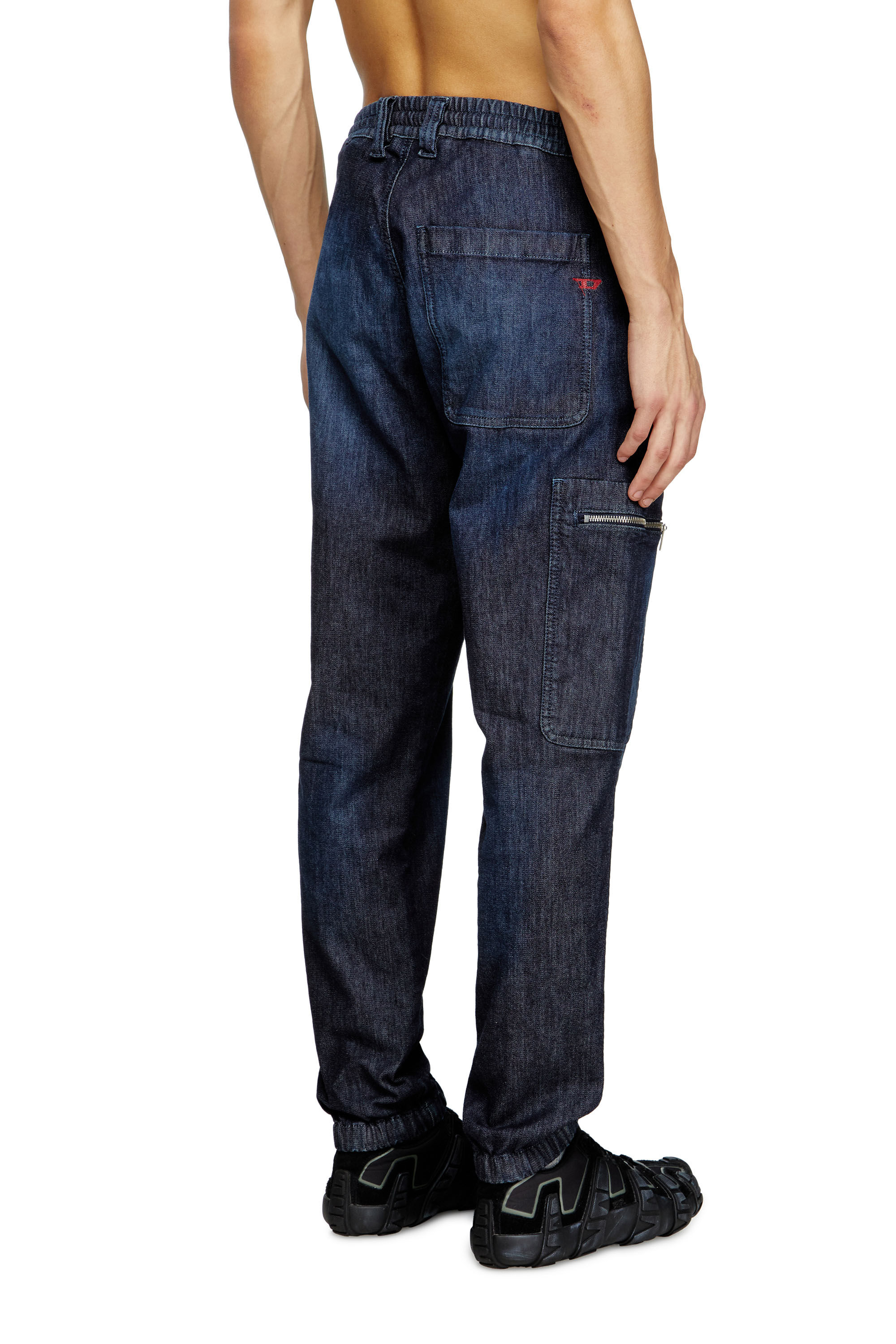 Diesel - Slim D-Lab JoggJeans® 09L11 Mixte, Bleu Foncé - Image 4