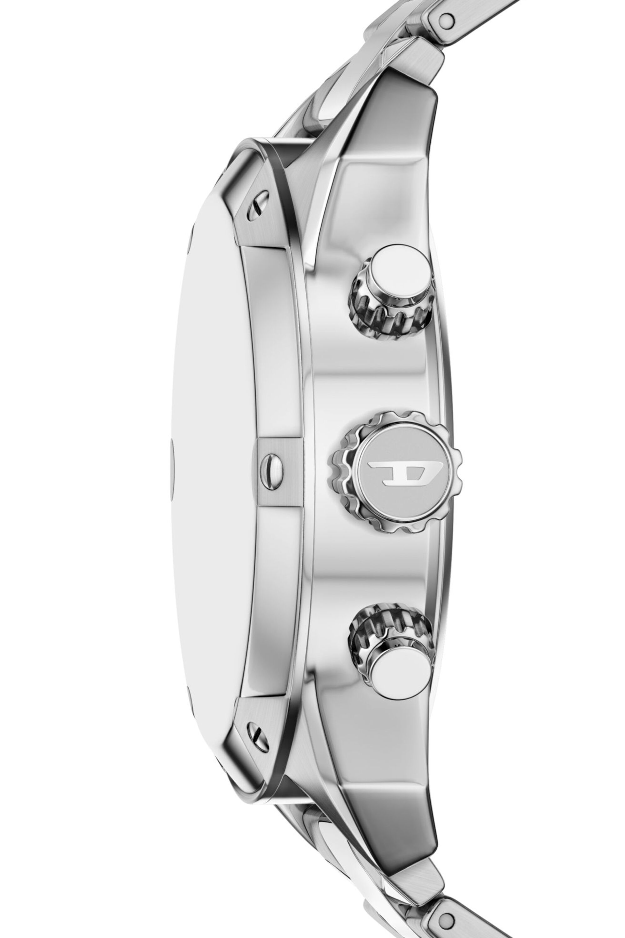 Diesel - DZ4709 WATCH, Montre Spiked en acier inoxydable Homme in Gris argent&eacute; - 3