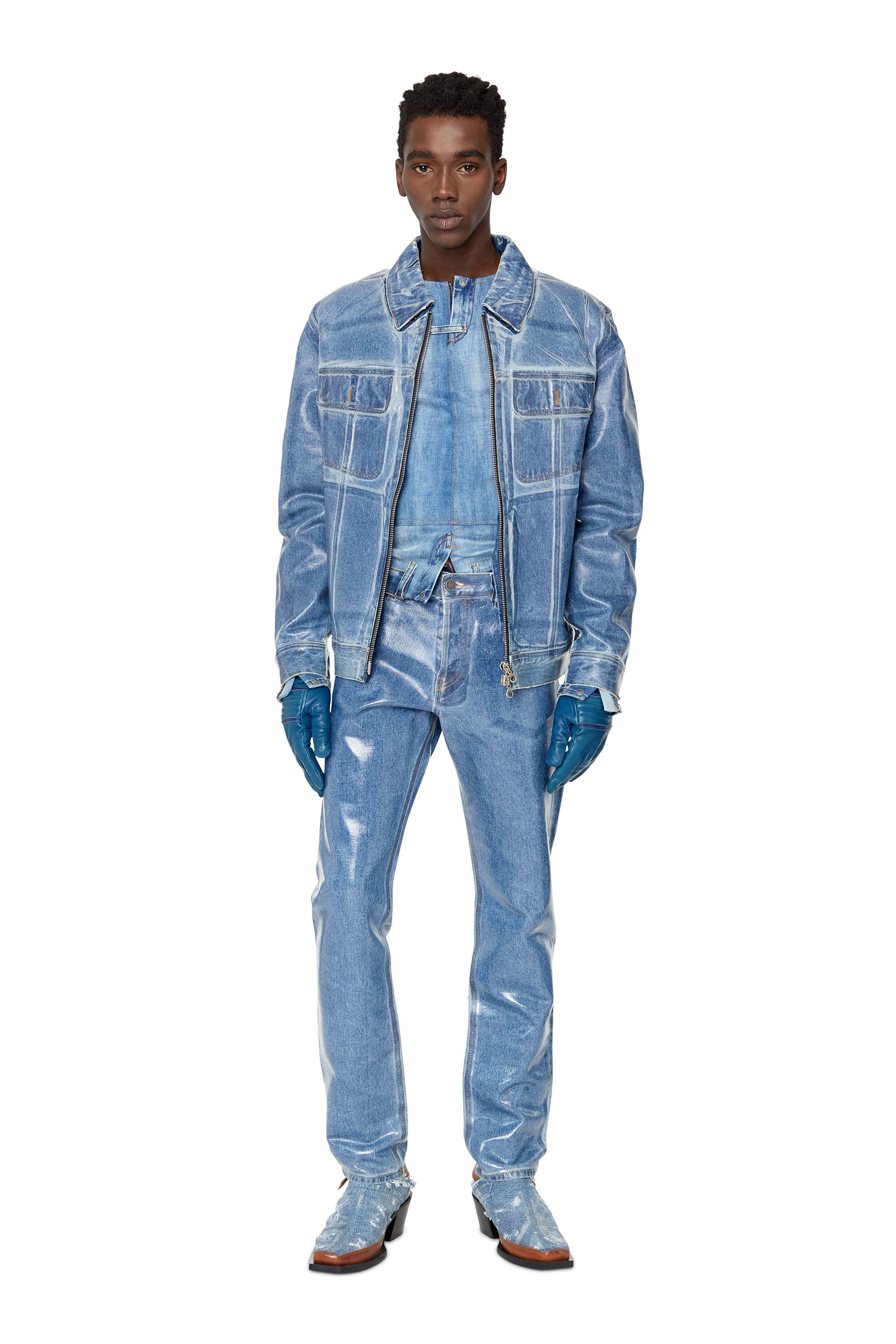 Diesel - 1995 D-Sark 007H7 Straight Jeans, Dark Blue - Image 1