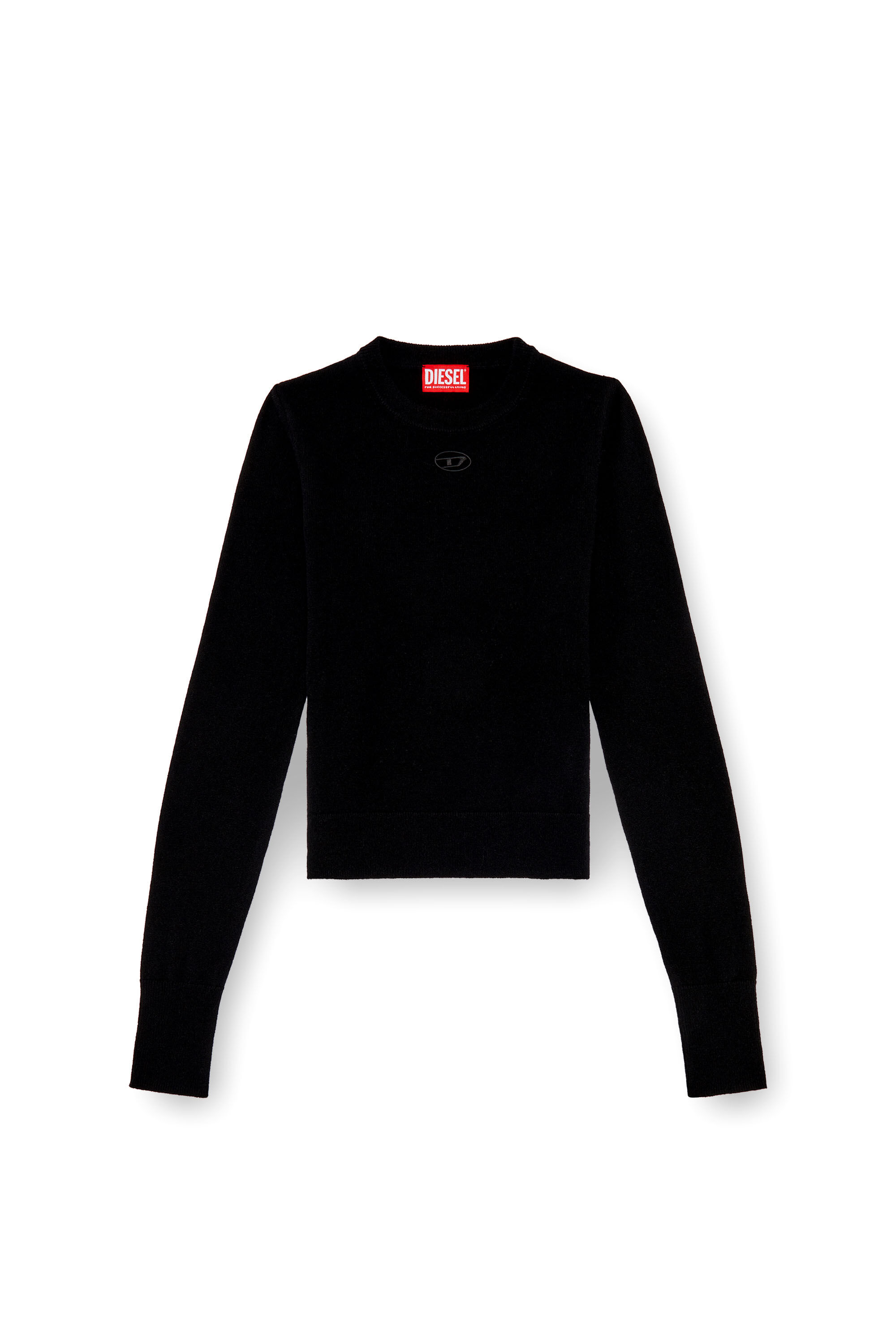 Diesel - M-AREESAX, Top in lana e cashmere Donna in Nero - 2