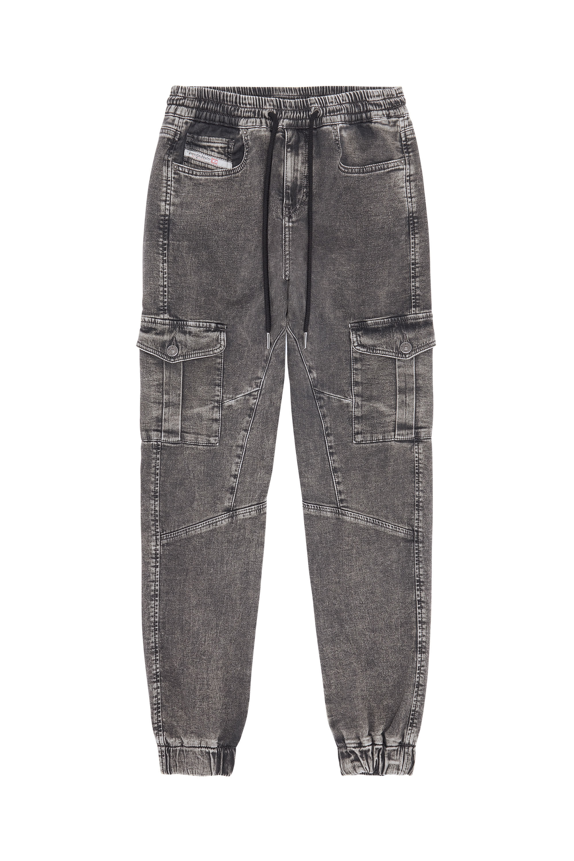 Diesel - Slim D-Ursy Track Denim 069ZF, Schwarz/Dunkelgrau - Image 2