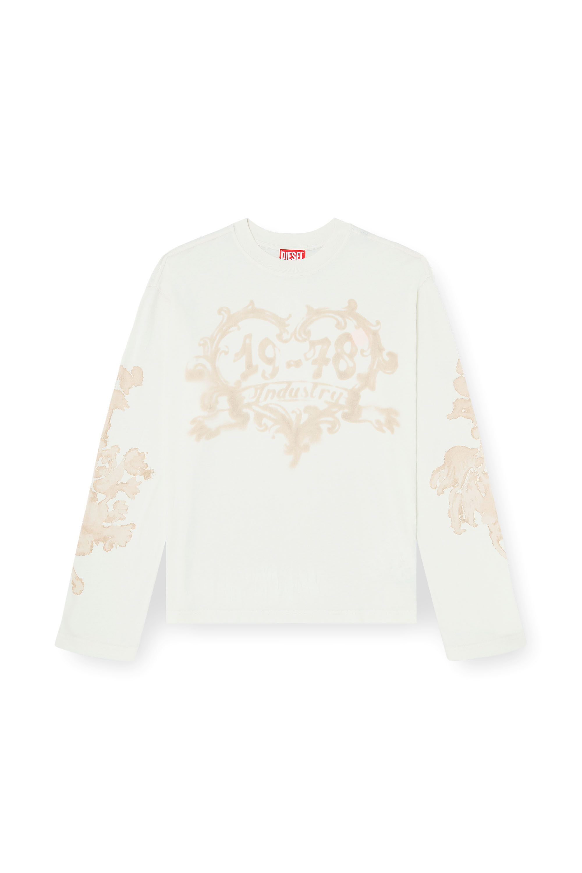 Diesel - T-HILARY-LS-AA1, T-shirt a manica lunga in cotone con stampa grafica Donna in Multicolor - 2