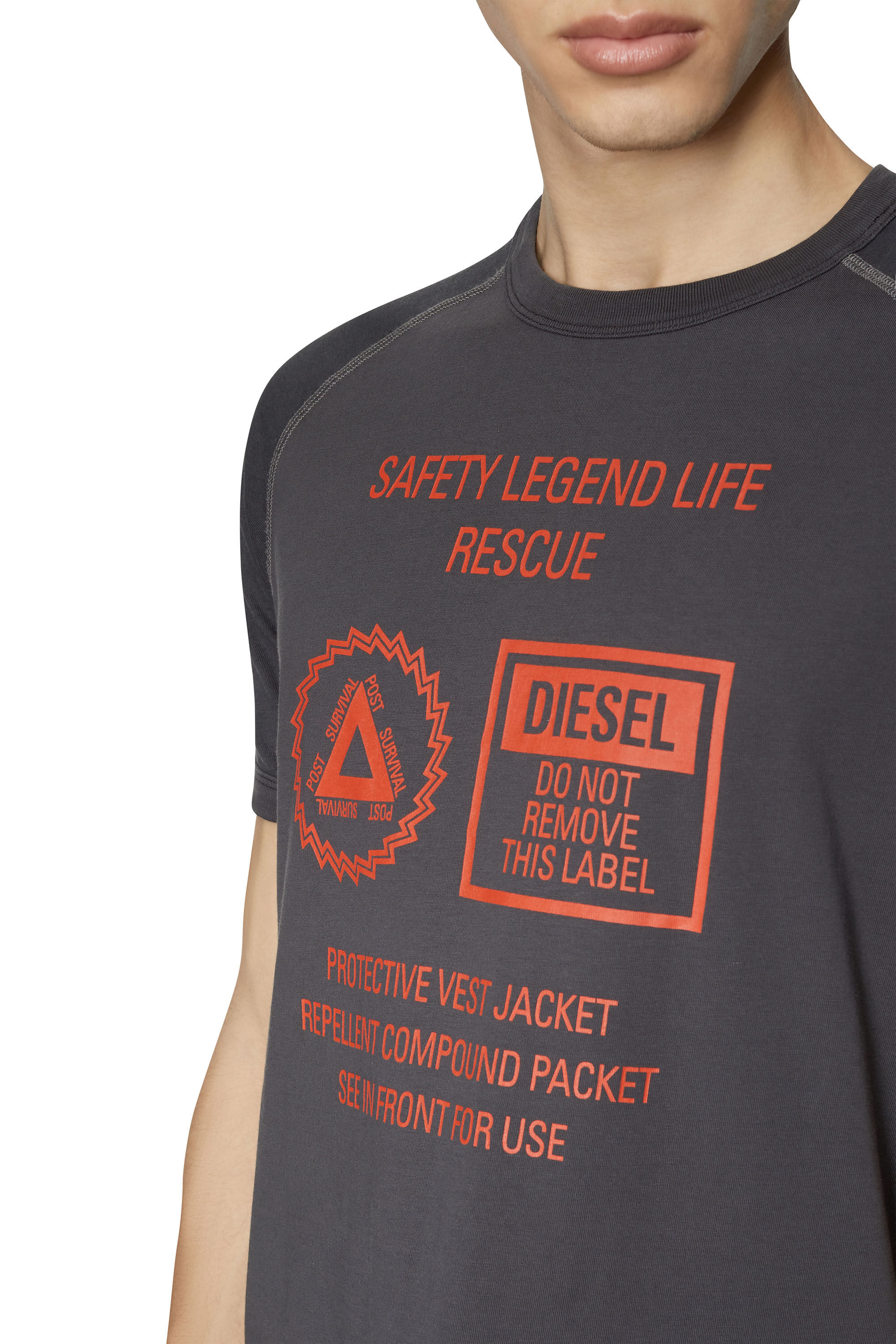 Diesel - T-DIEGLAN, Dark grey - Image 6
