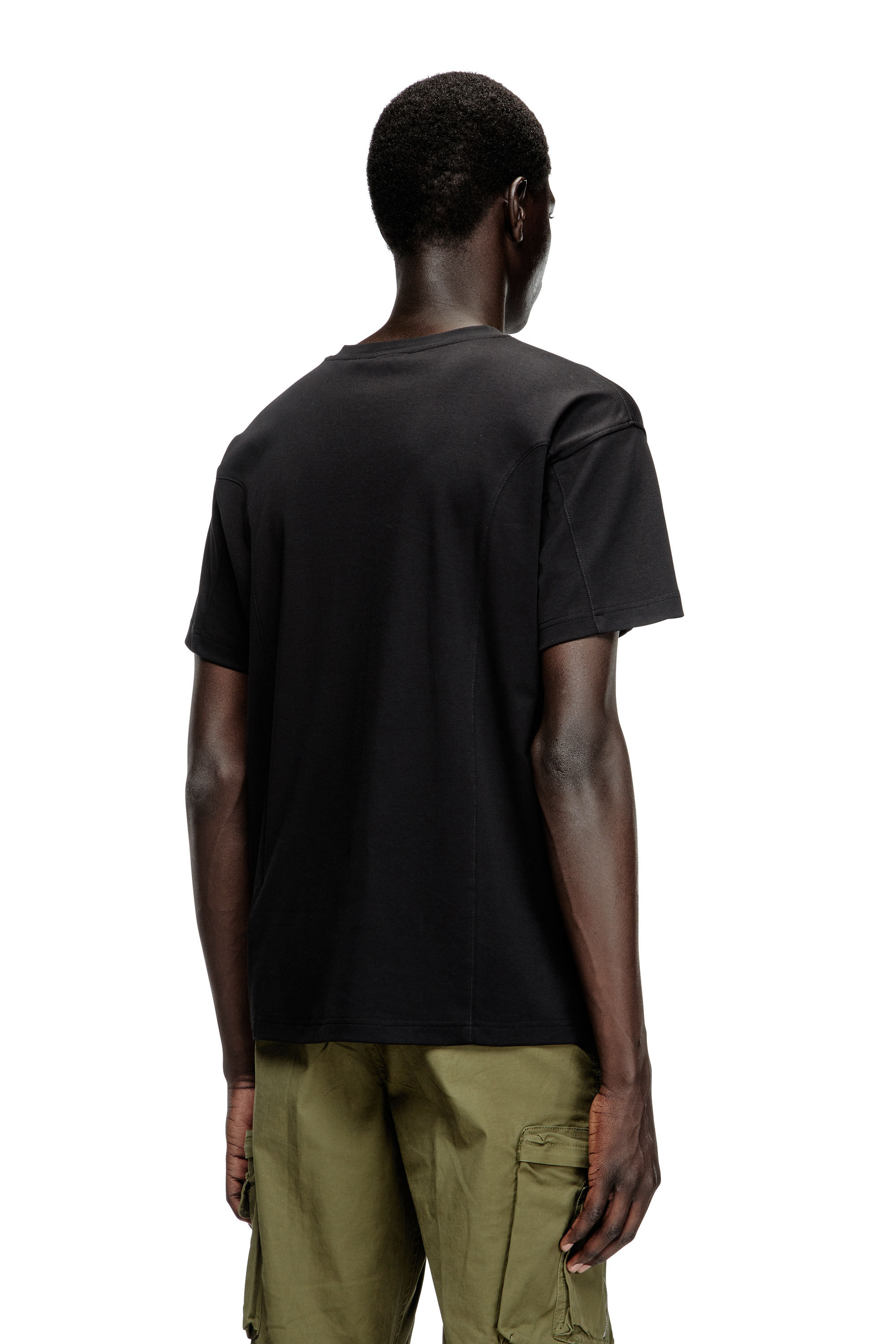 Diesel - T-NORM-INT, Herren Kurzarm-T-Shirt mit Einsätzen in null - 4