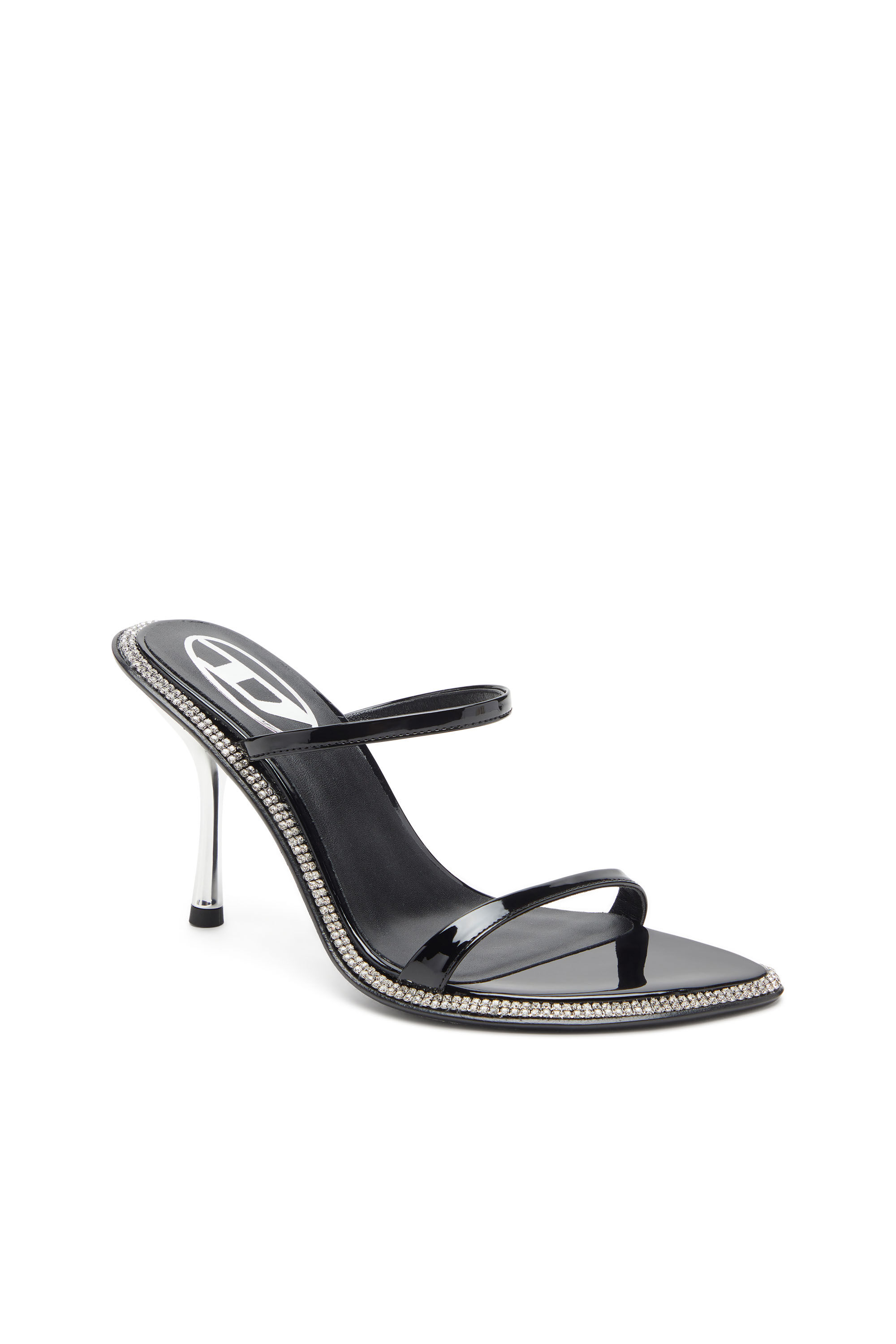 Diesel - D-HAVANNA SDL, D-Havanna-Mule in vernice con cristalli Donna in Nero - 6