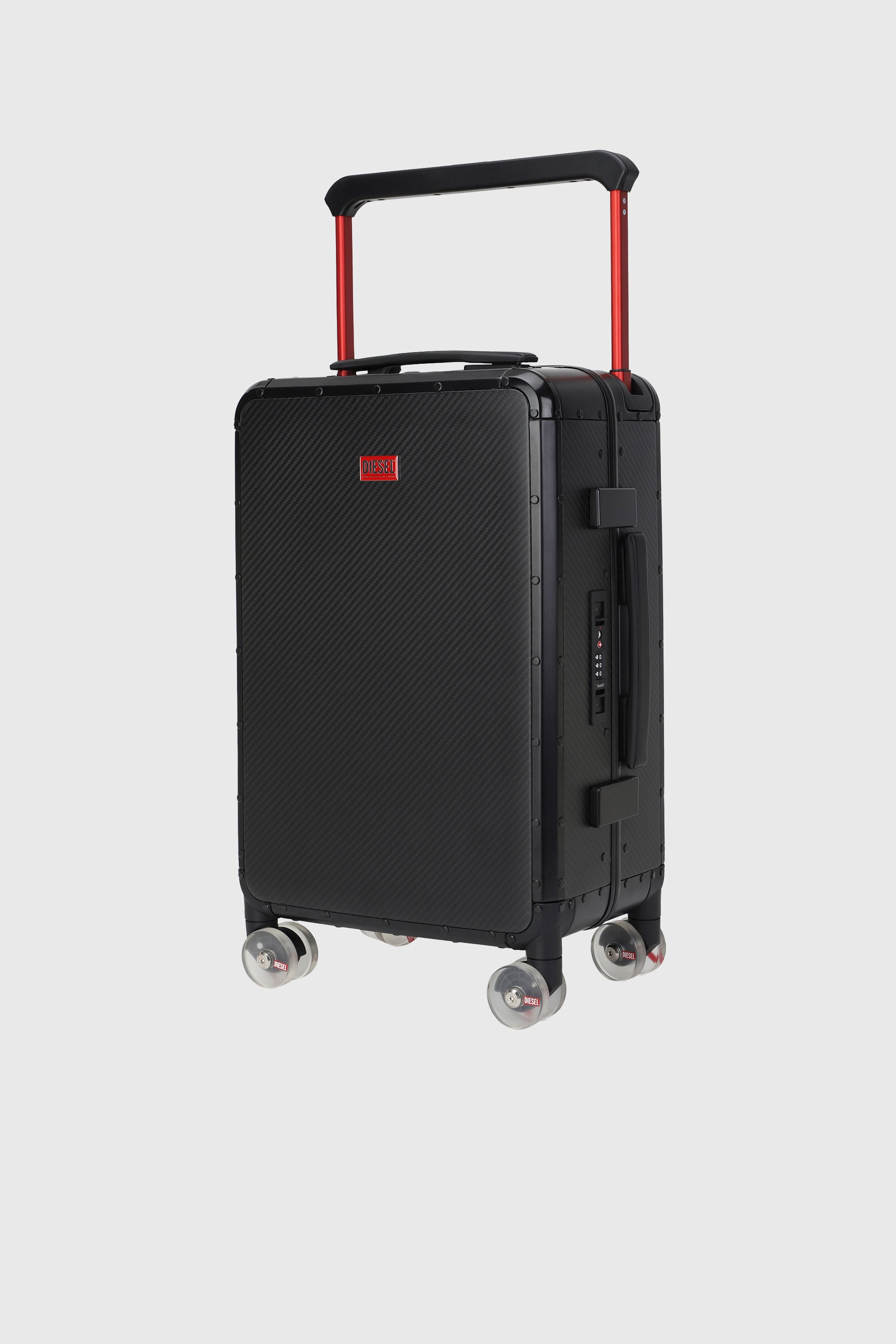 Diesel - DSL CARBON FIBER TROLLEY-BLACK- DSL001, Valigia in fibra di carbonio taglia S Unisex in Nero - 5