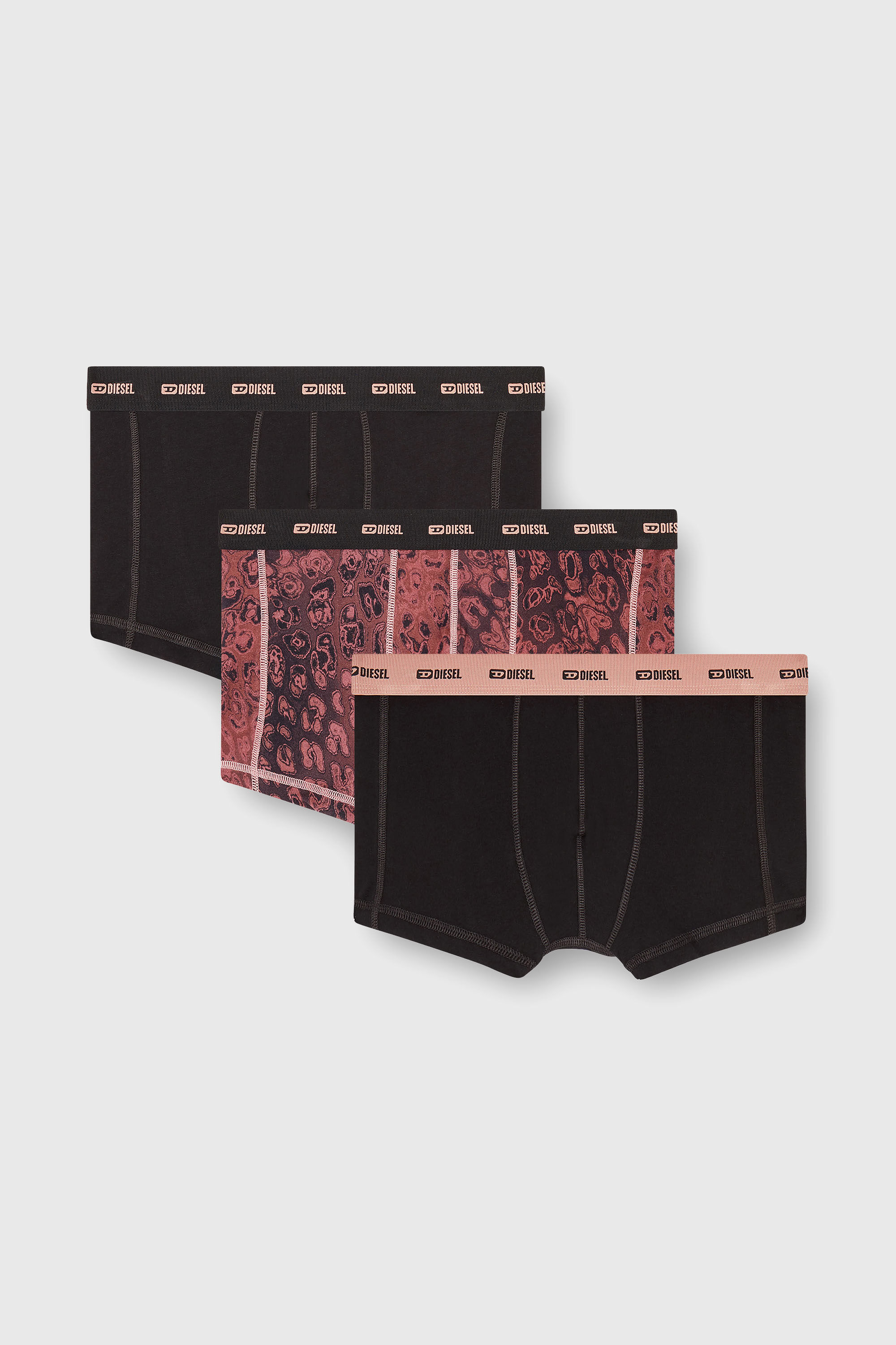 Diesel - DAMIEN-UTLT-3PACK, Herren Boxershorts aus Stretch-Baumwolle im Dreierpack in Violett - 2