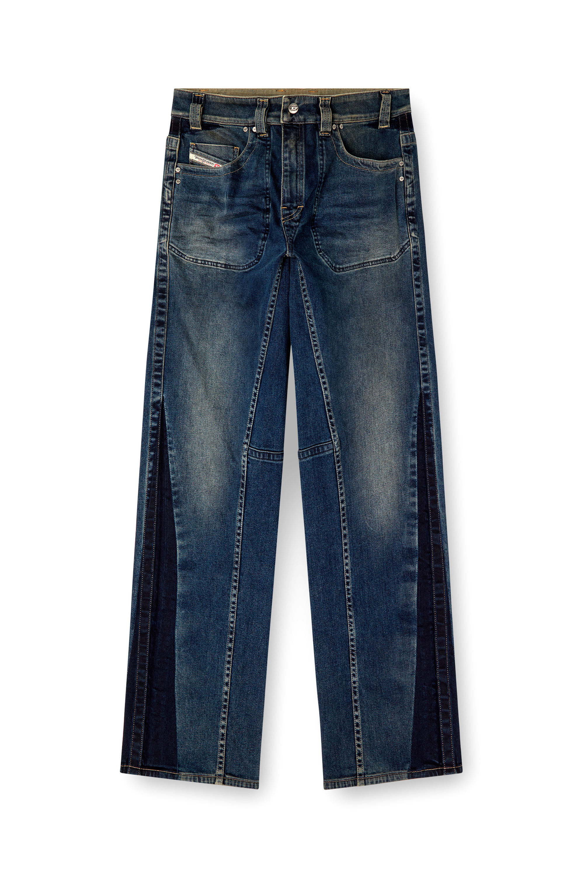 Diesel - Relaxed Jeans 2001 D-Macro 09J06 Uomo, Blu medio - Image 2