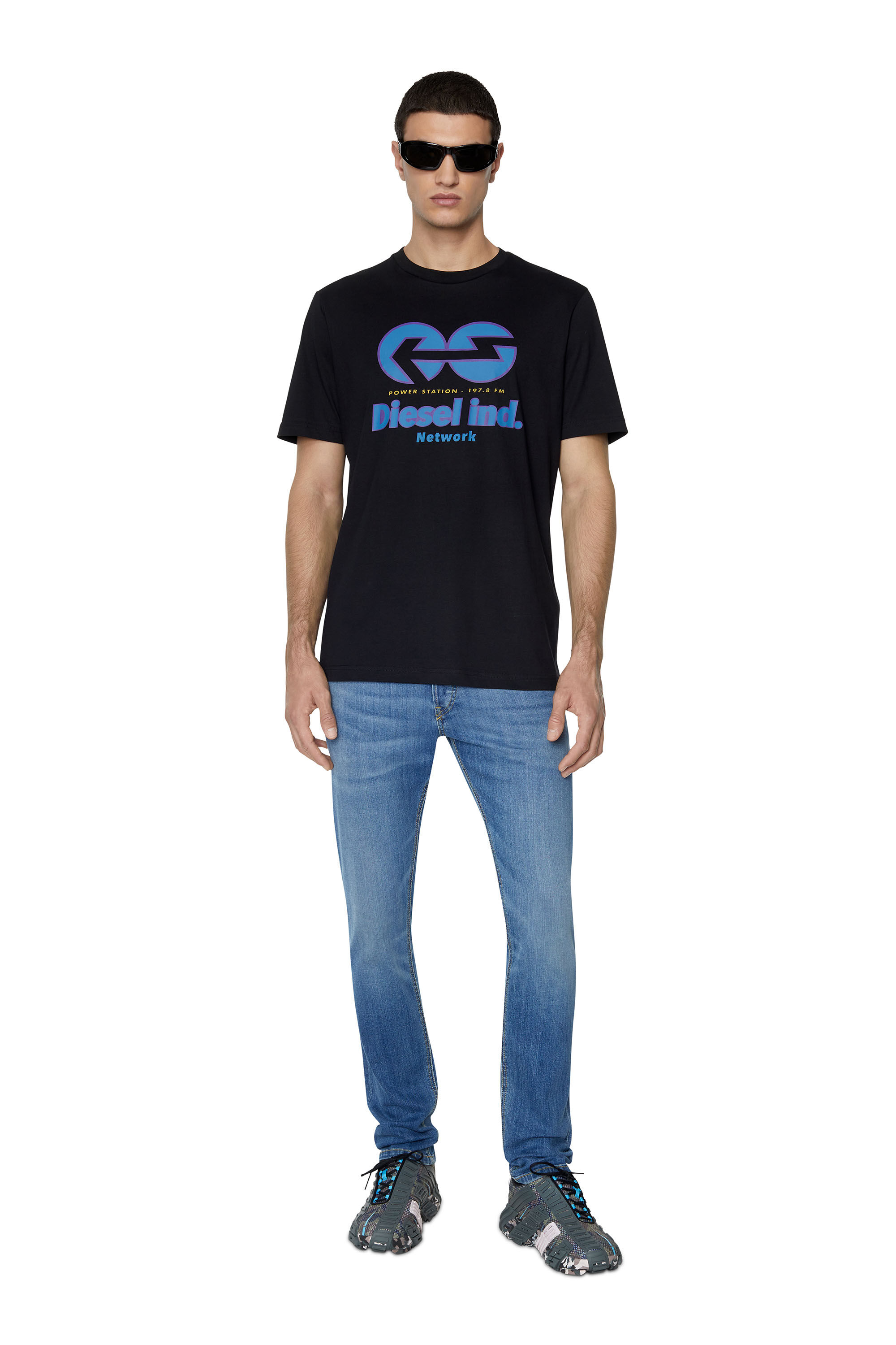 Diesel - D-Luster 0ELAV Slim Jeans, Bleu moyen - Image 1