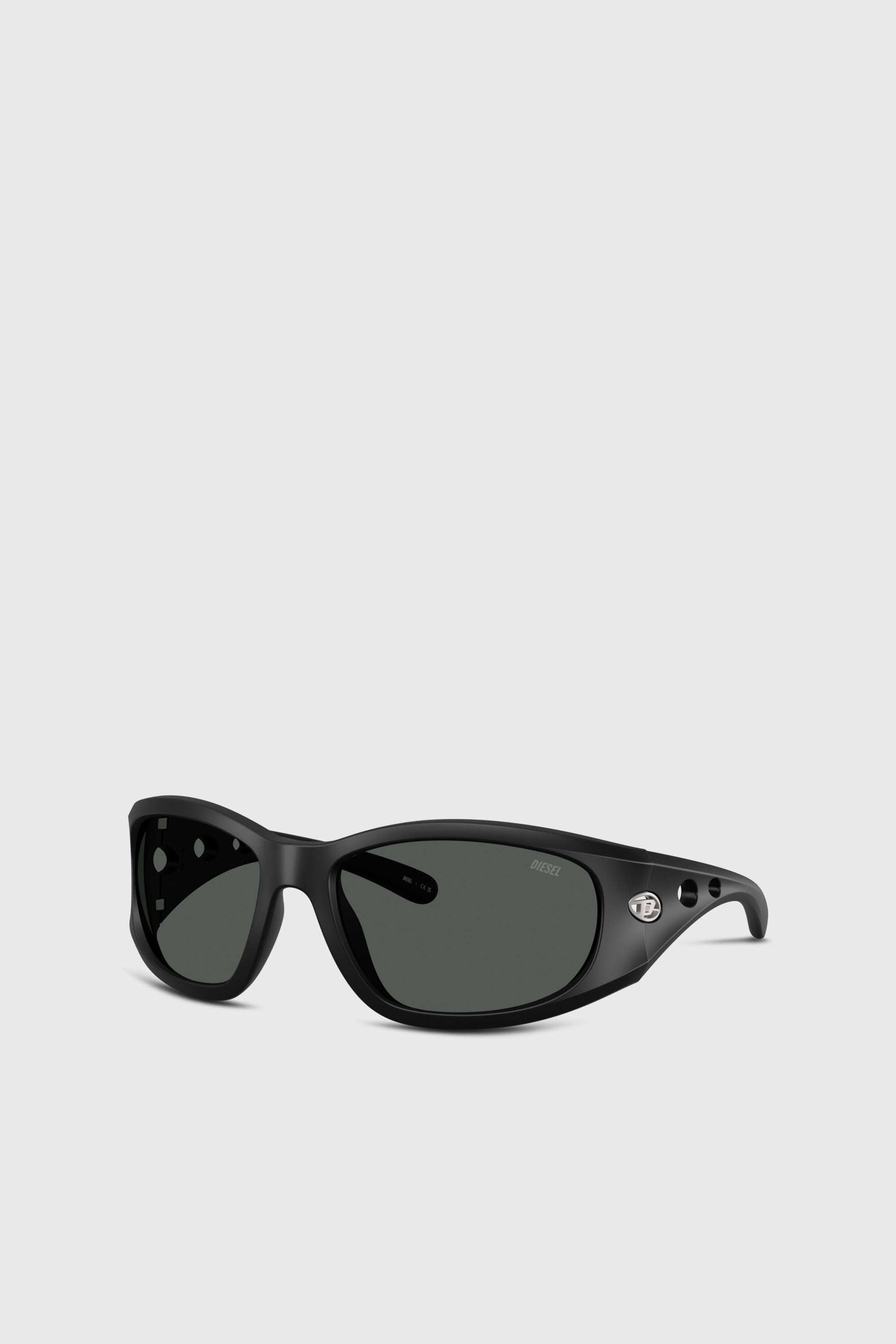 Diesel - 0DL3012U, Lunettes de soleil rectangulaires Mixte in Noir - 4
