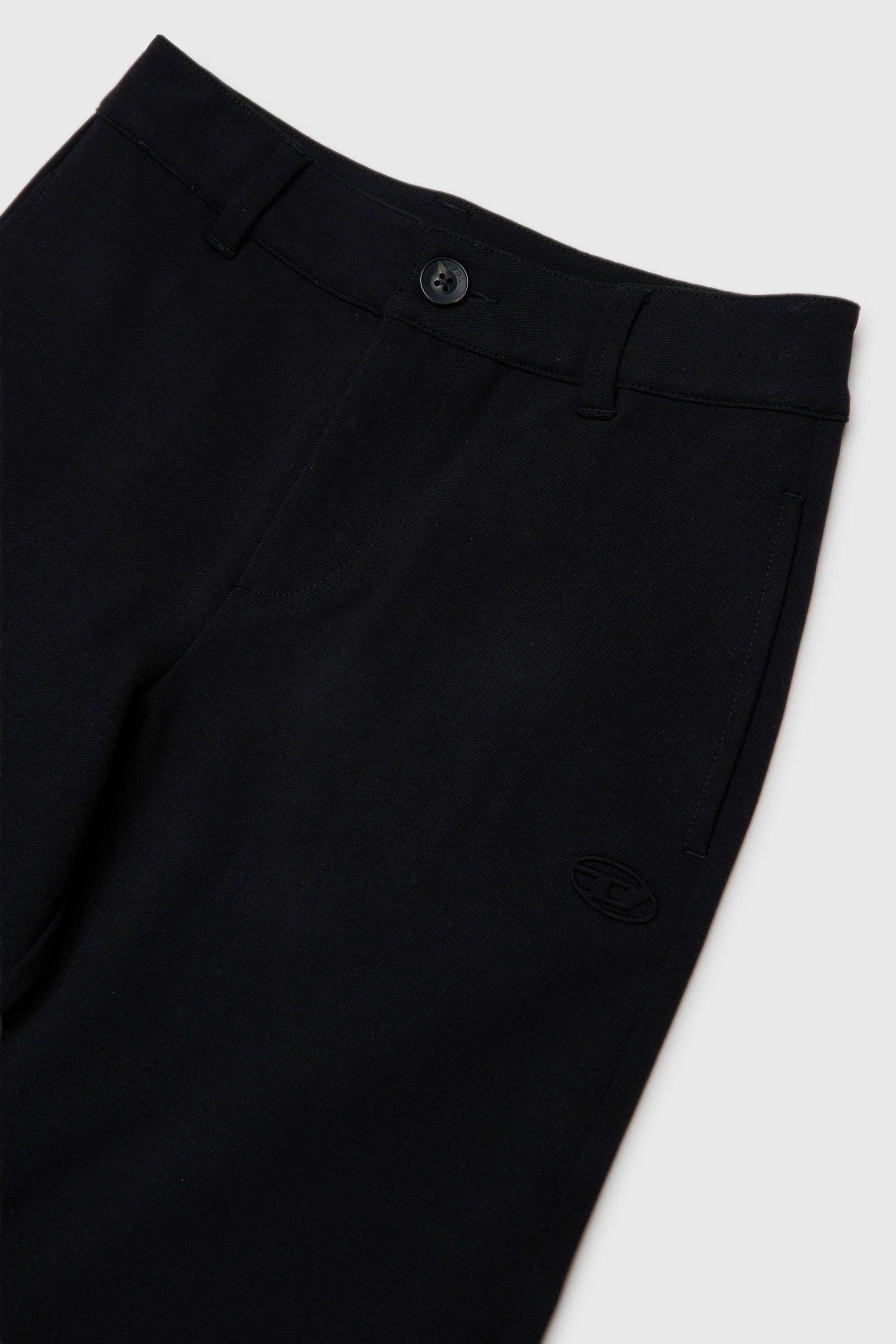 Diesel - PMILX, Pantalon flare en tissu stretch compact Femme in Noir - 3