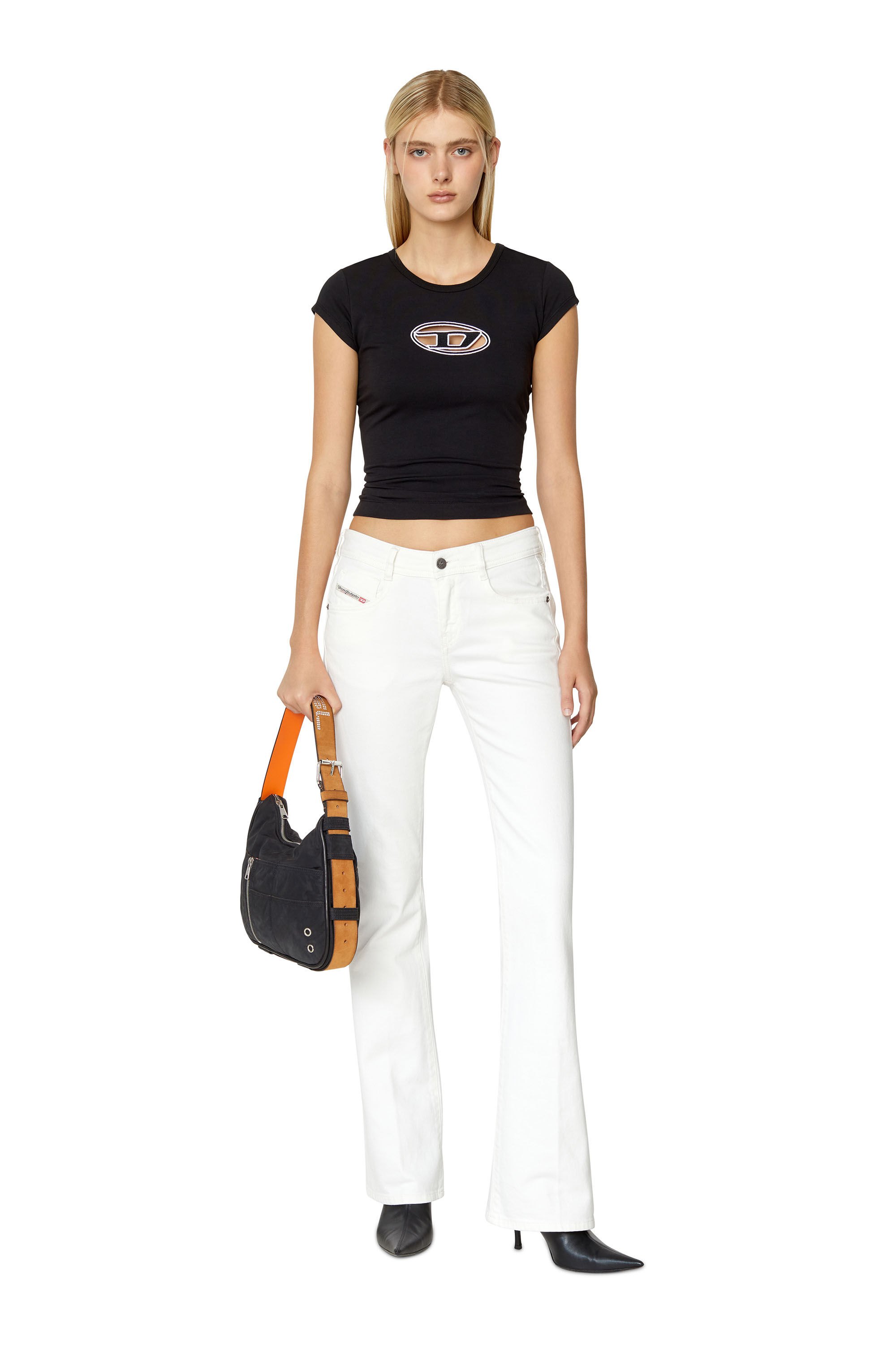 Diesel - Bootcut and Flare Jeans 1969 D-Ebbey 09D63, Bianco - Image 1