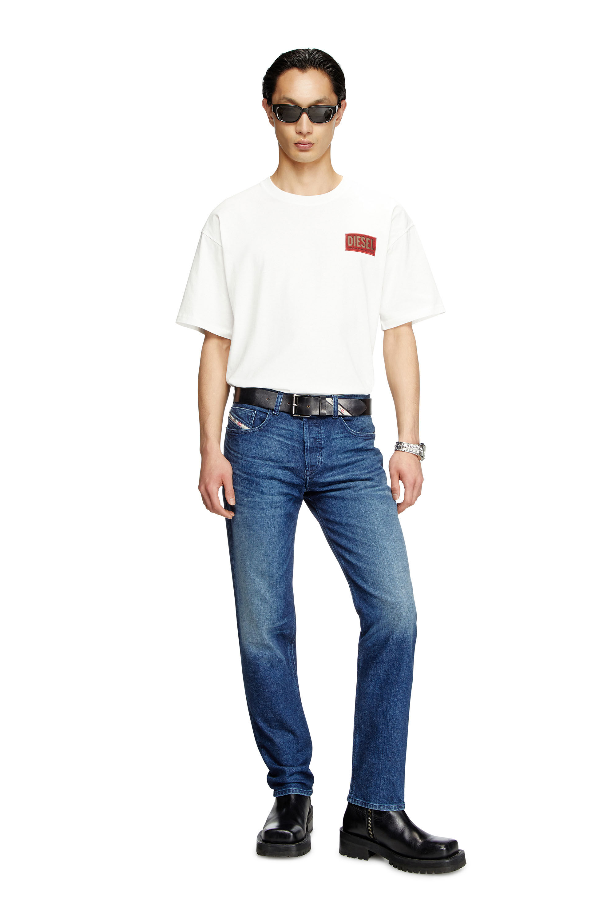 Diesel - Regular Jeans 2023 D-Finitive 09L51 Uomo, Blu Scuro - Image 1