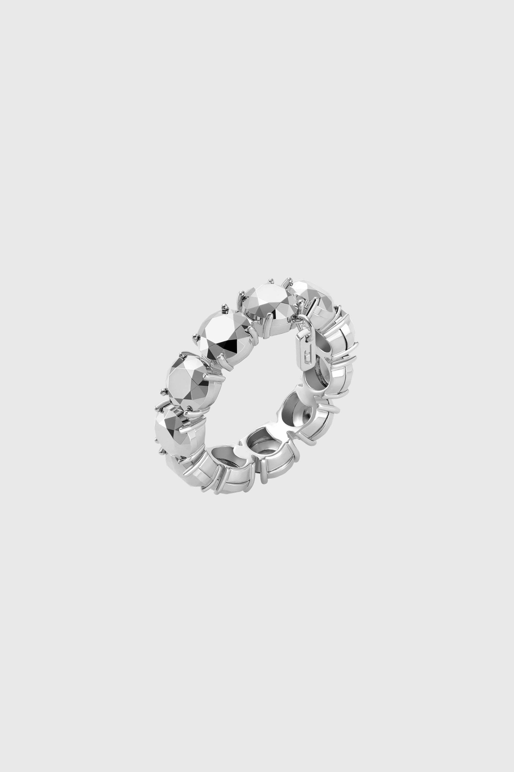 Diesel - DL1359040 STERLING SILVER JEWEL, Anello a fascia in argento sterling Unisex in Argento - 1