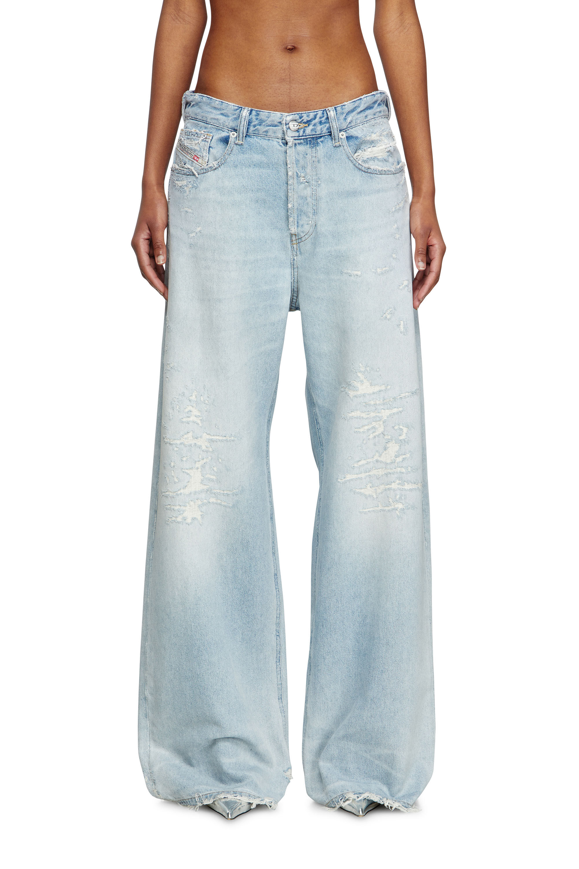 Diesel - Damen Relaxed Jeans 1996 D-Sire 09M53, Hellblau - 3