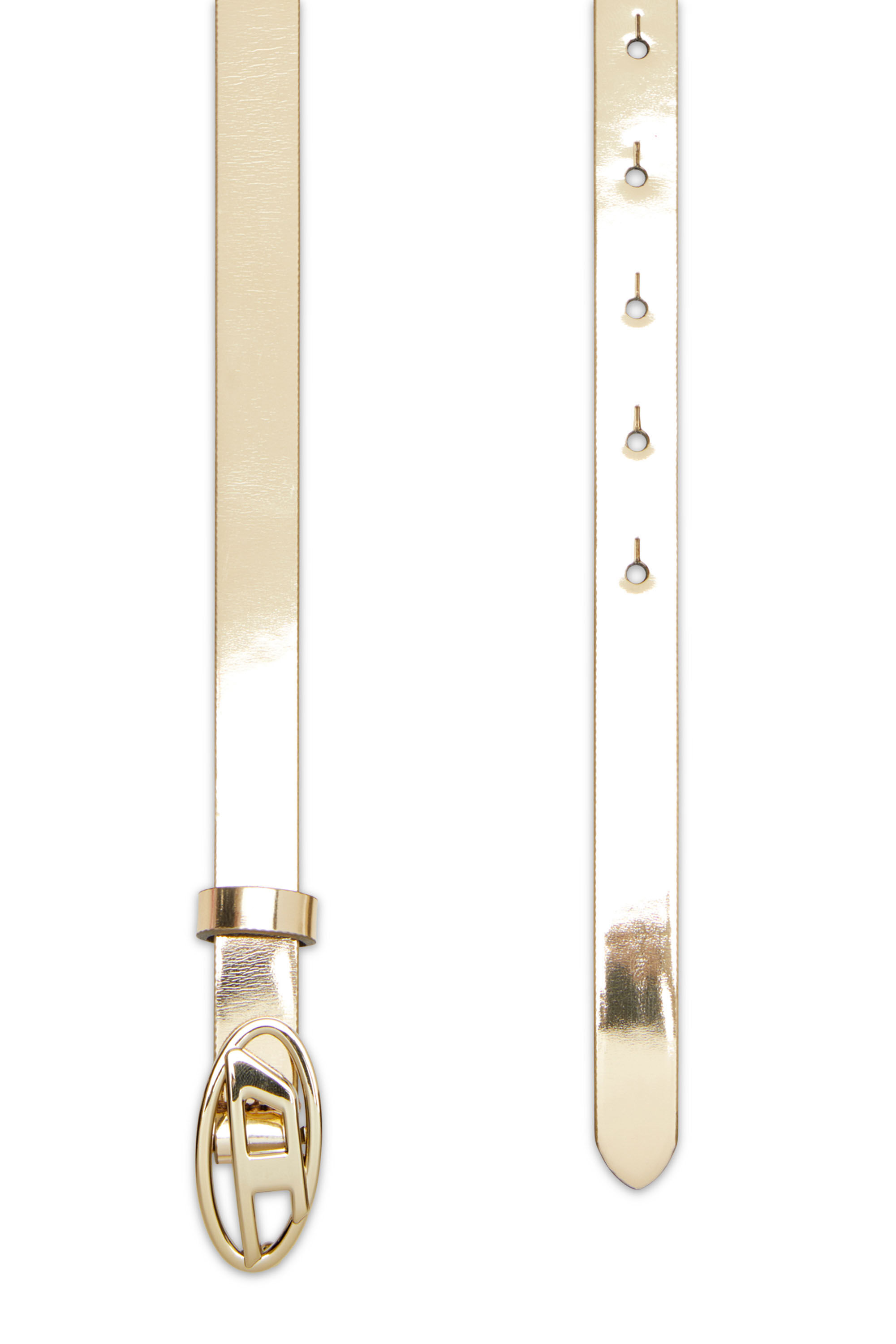 Diesel - B-1DR 15, Ceinture de 1,5 cm avec finition métallisée effet miroir Femme in ToBeDefined - 2