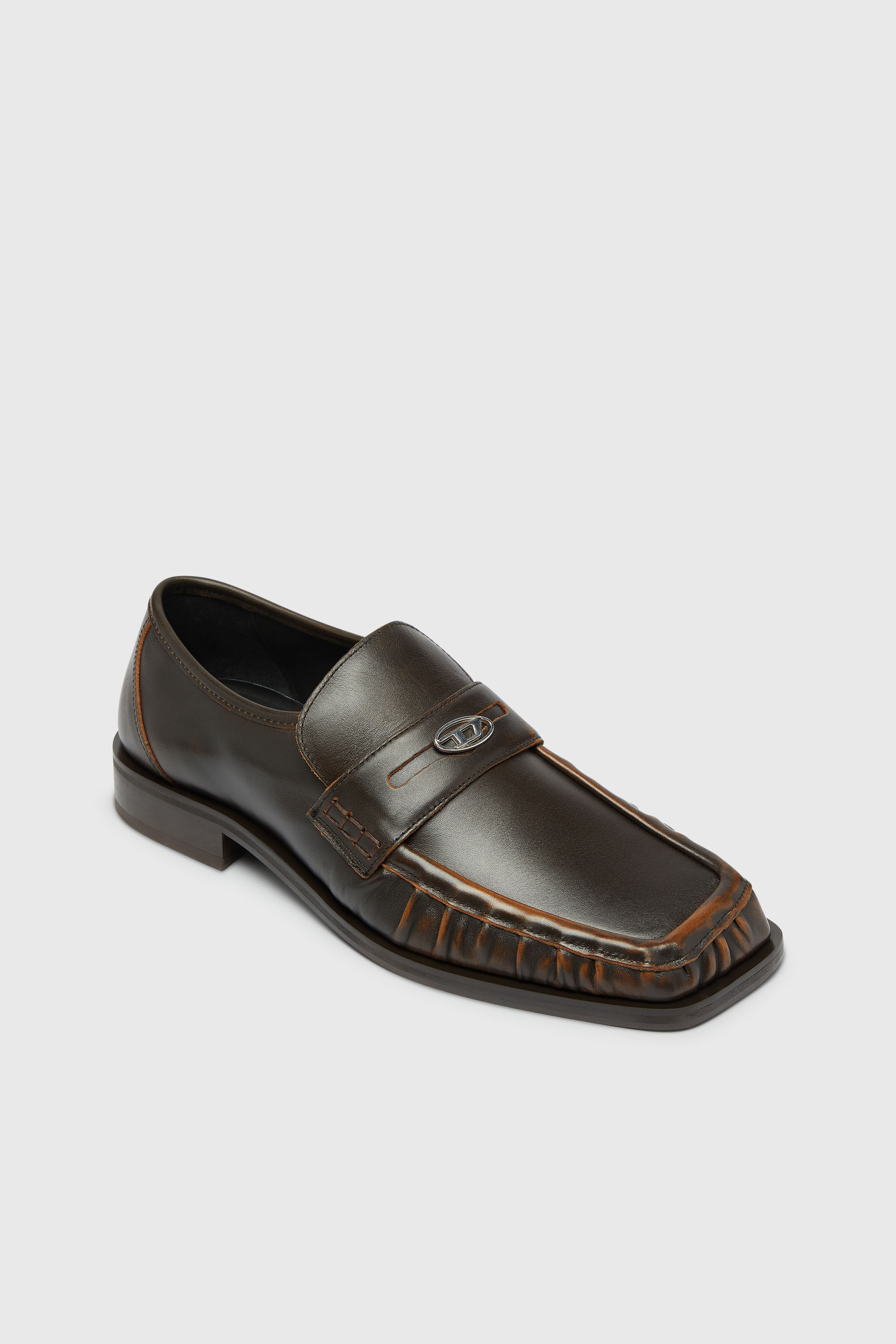 Diesel - D-AMBER LOAFER, D-Amber - Penny loafers in pelle Uomo in Marrone - 6