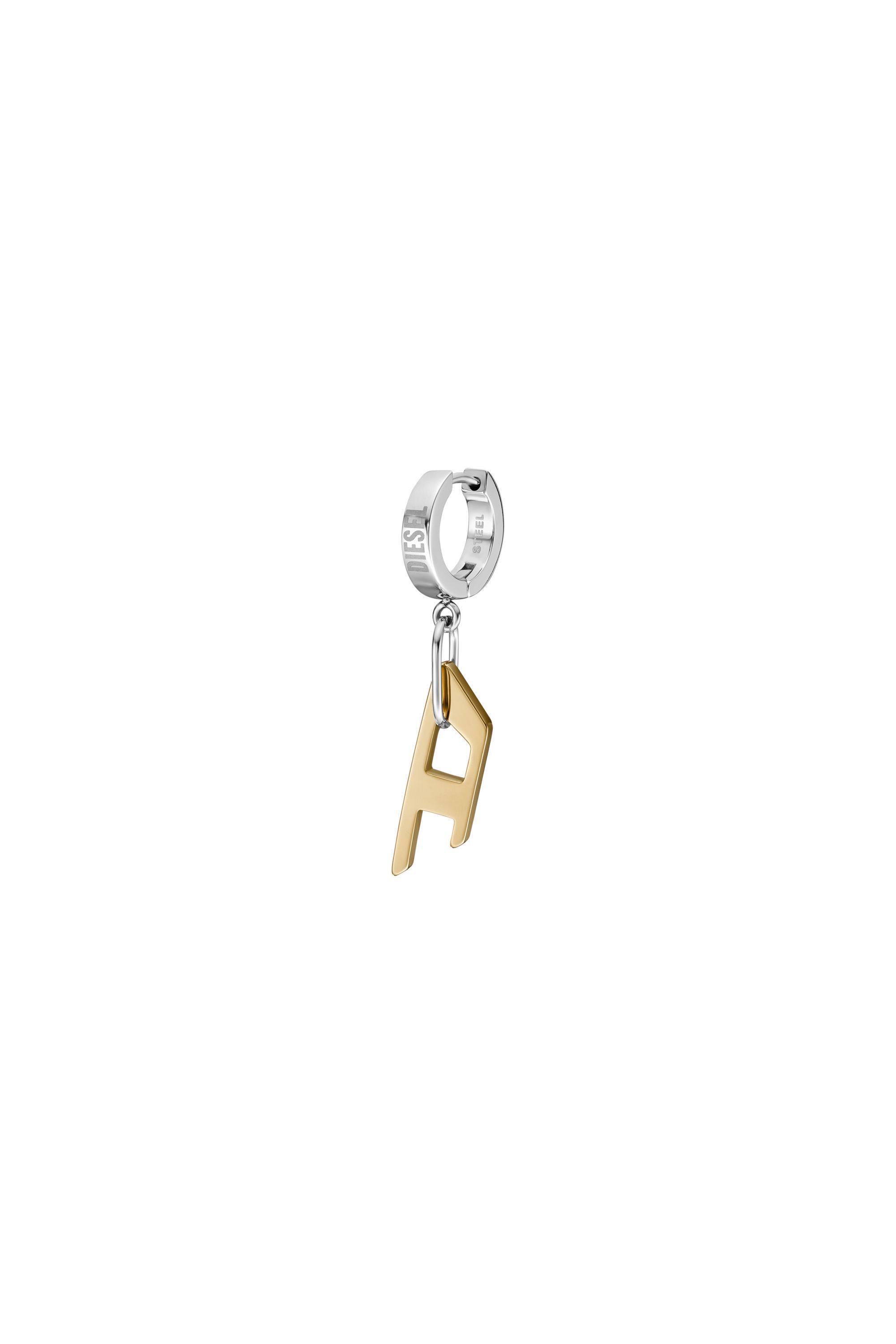 Diesel - DX1419, Orecchino a cerchio in acciaio Unisex in Oro - 1