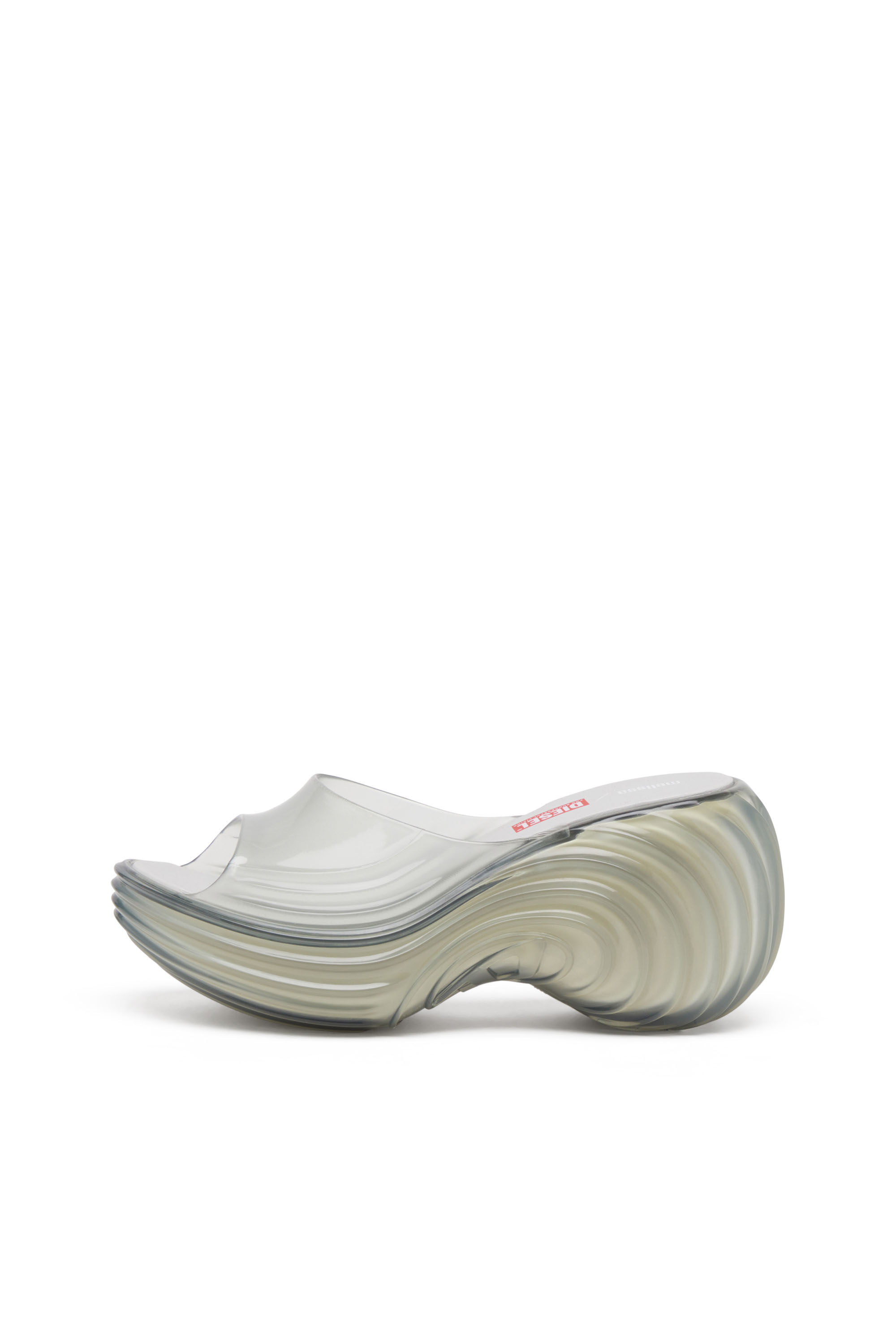 Diesel - MELISSA QUANTUM PLATFORM, Damen Plateau-Pantolette aus Melflex® in Hellgrau - 8