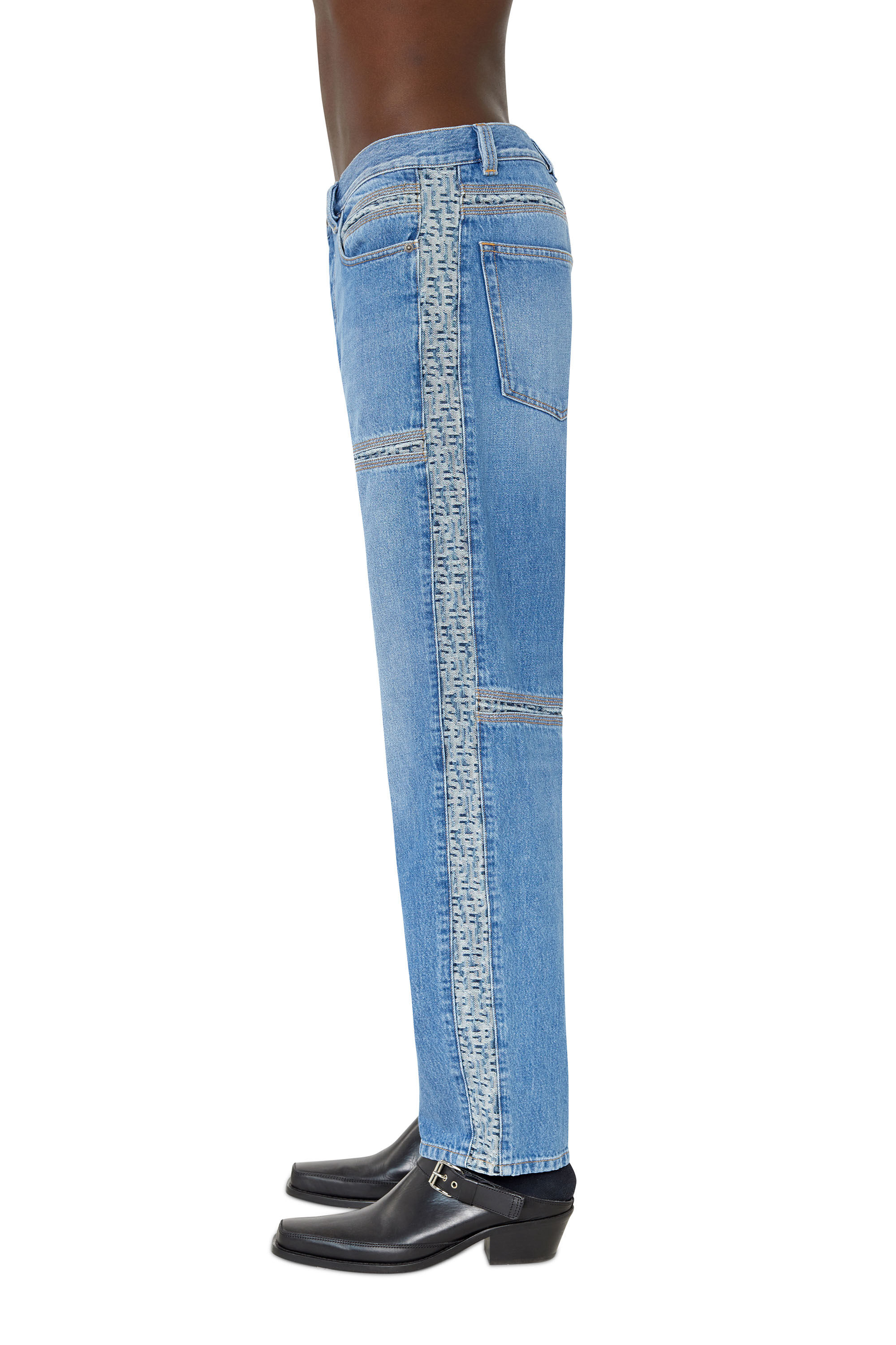 Diesel - D-Mand 09E41 Straight Jeans, Bleu moyen - Image 5